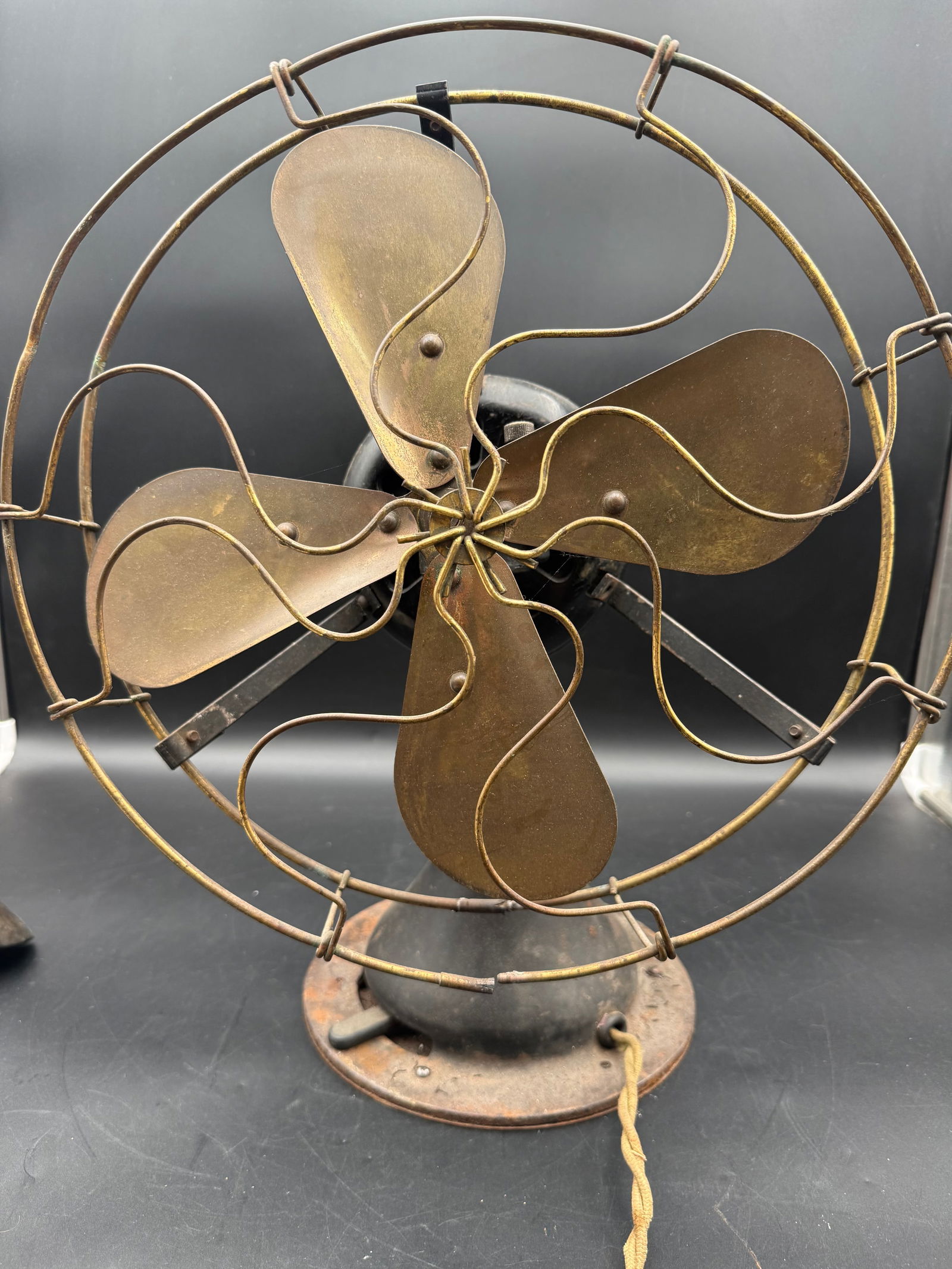 Vintage brass blade fan (1 of 9)