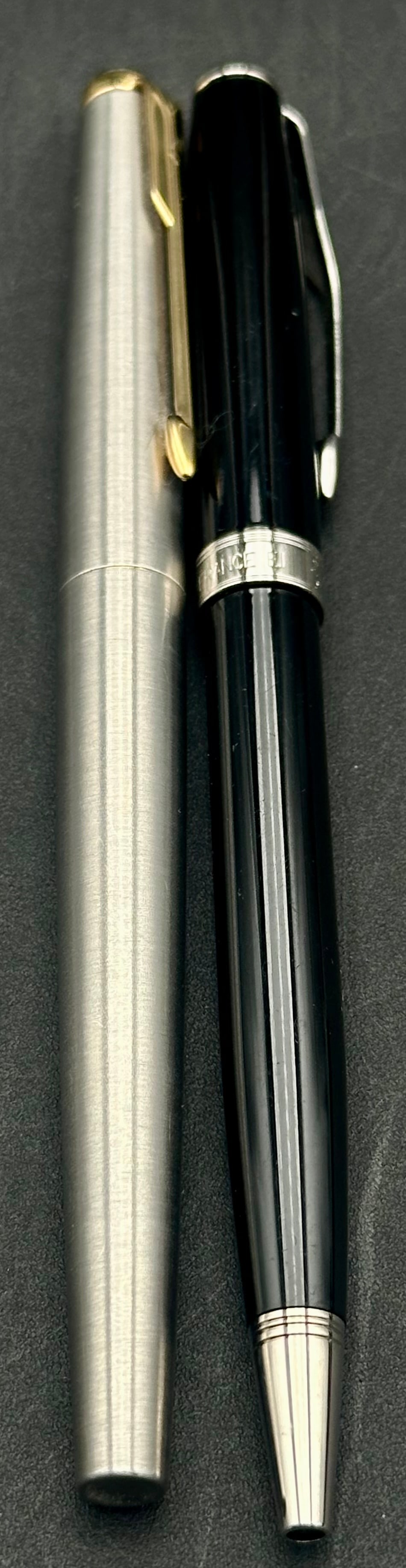 Vintage Parker Stainless Steel Fountain Pen – Gold Arrow Clip – USA (1 of 16)