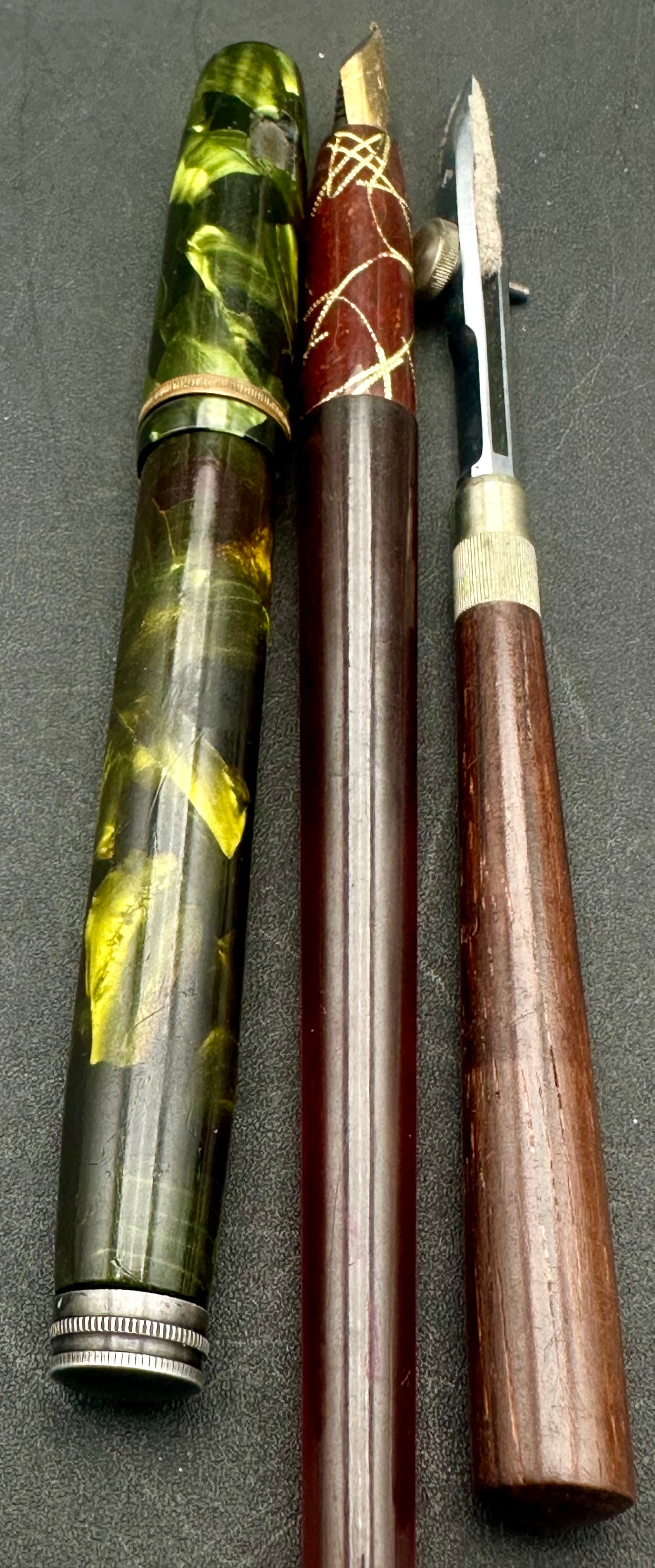 Vintage Writing Set – 14K Fountain Pen, Supreme Dip Pen, Ruling Pen (1 of 11)