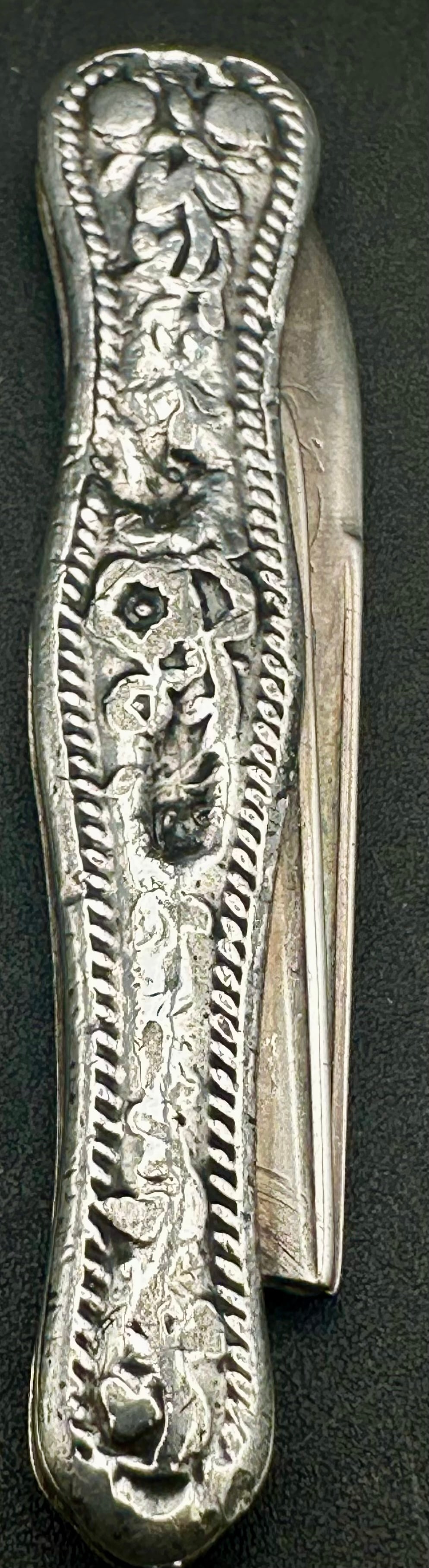 Antique COIN Silver Ornate Gentleman’s Pocket Knife – Etched “Sedwick” – 19th Century (1 of 9)