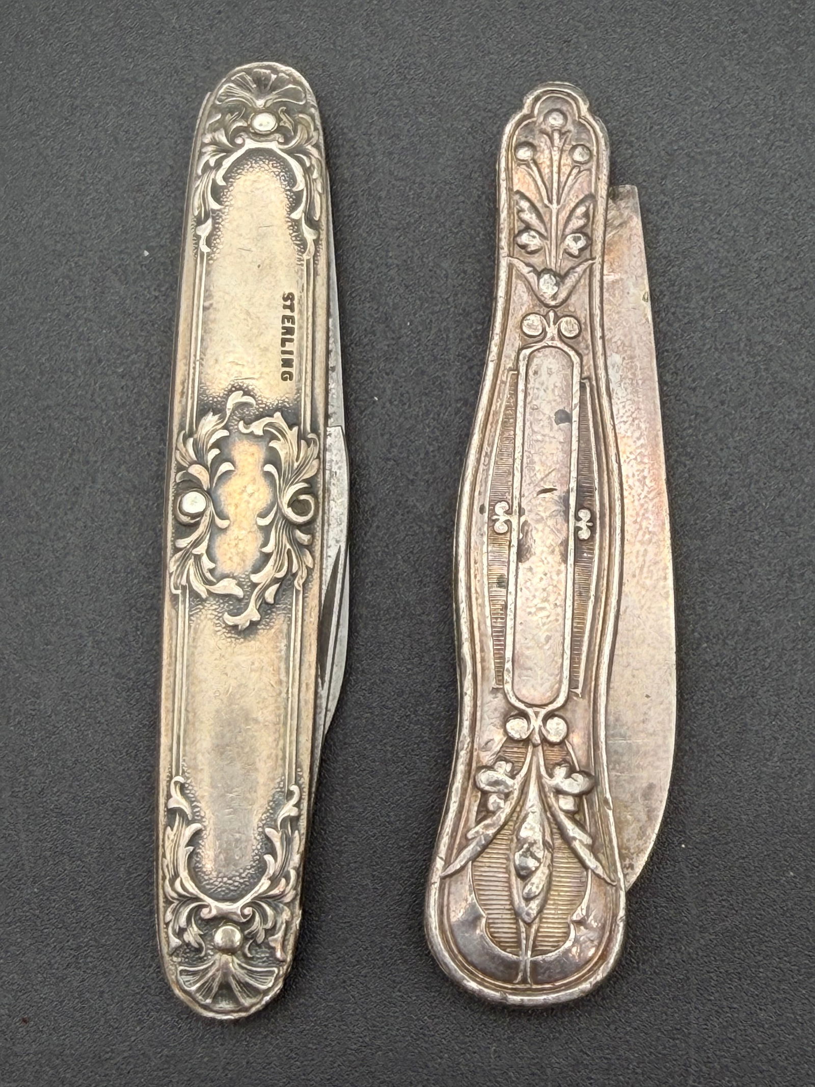 Antique Sterling Silver Lot – J.A. Henckels Knife, Birmingham Silver Pen Knife, Wells Perfume (1 of 15)