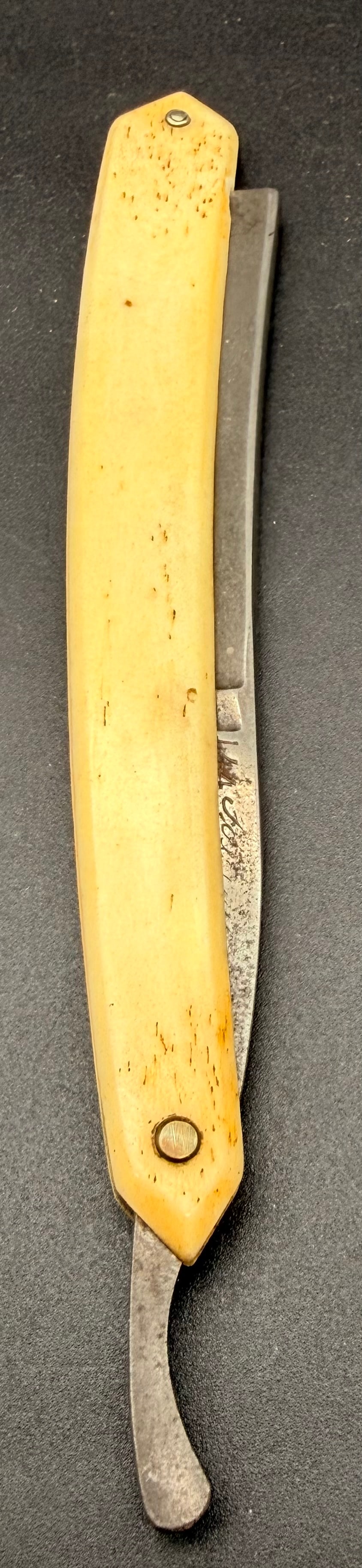 Vintage F. Koeller & Co Straight Razor – Solingen Germany – Fox Mark – Ivory Handle – Barber (1 of 7)