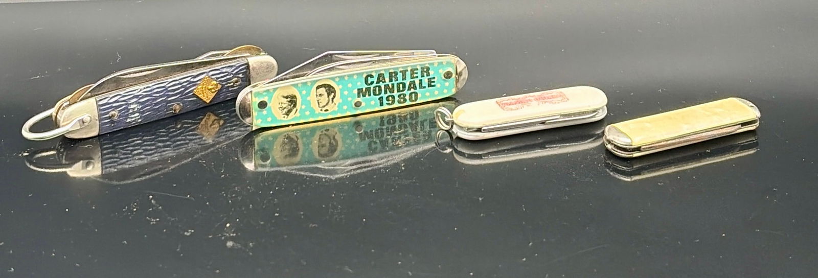 Lot of 4 Vintage Pocket Knives incl. Carter 1980 (1 of 10)