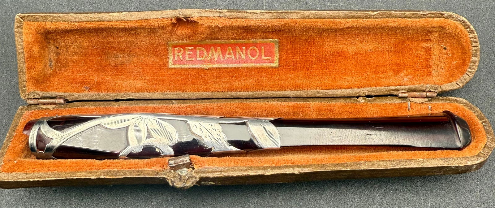 Vintage Sterling Silver and Red Amber Cigarette Cigar Holders (1 of 6)