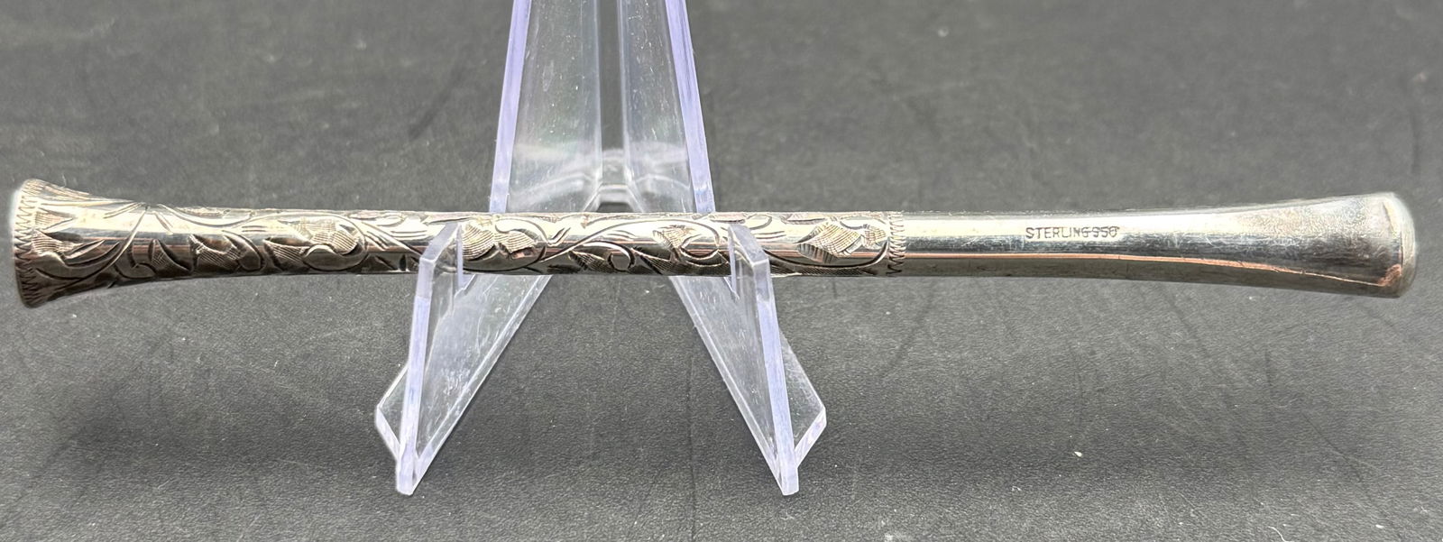 Vintage engraved Silver Sterling cigarette holder, (1 of 7)