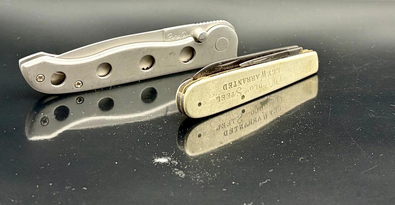 Two Pocket Knife Lot: Fury & Vintage DL&Co (1 of 12)