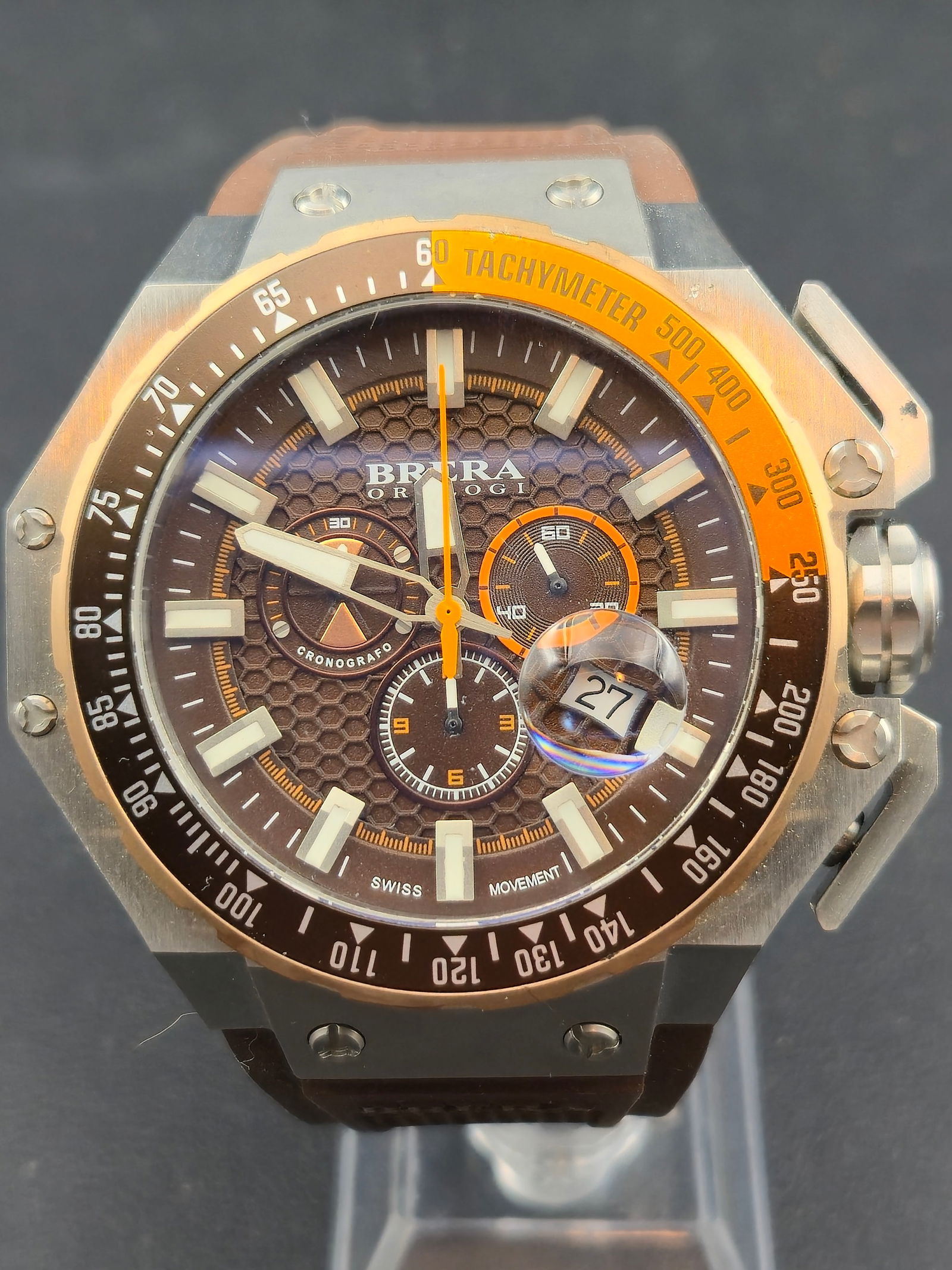 Brera Orologi BRGTC54 57mm Stainless Steel Swiss Chronograph – Runs (1 of 9)