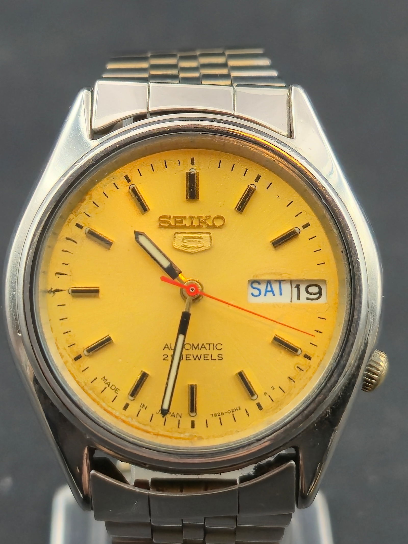 Seiko 5 Automatic 35mm 7S26-0070 Yellow Dial – 21 Jewels (1 of 9)