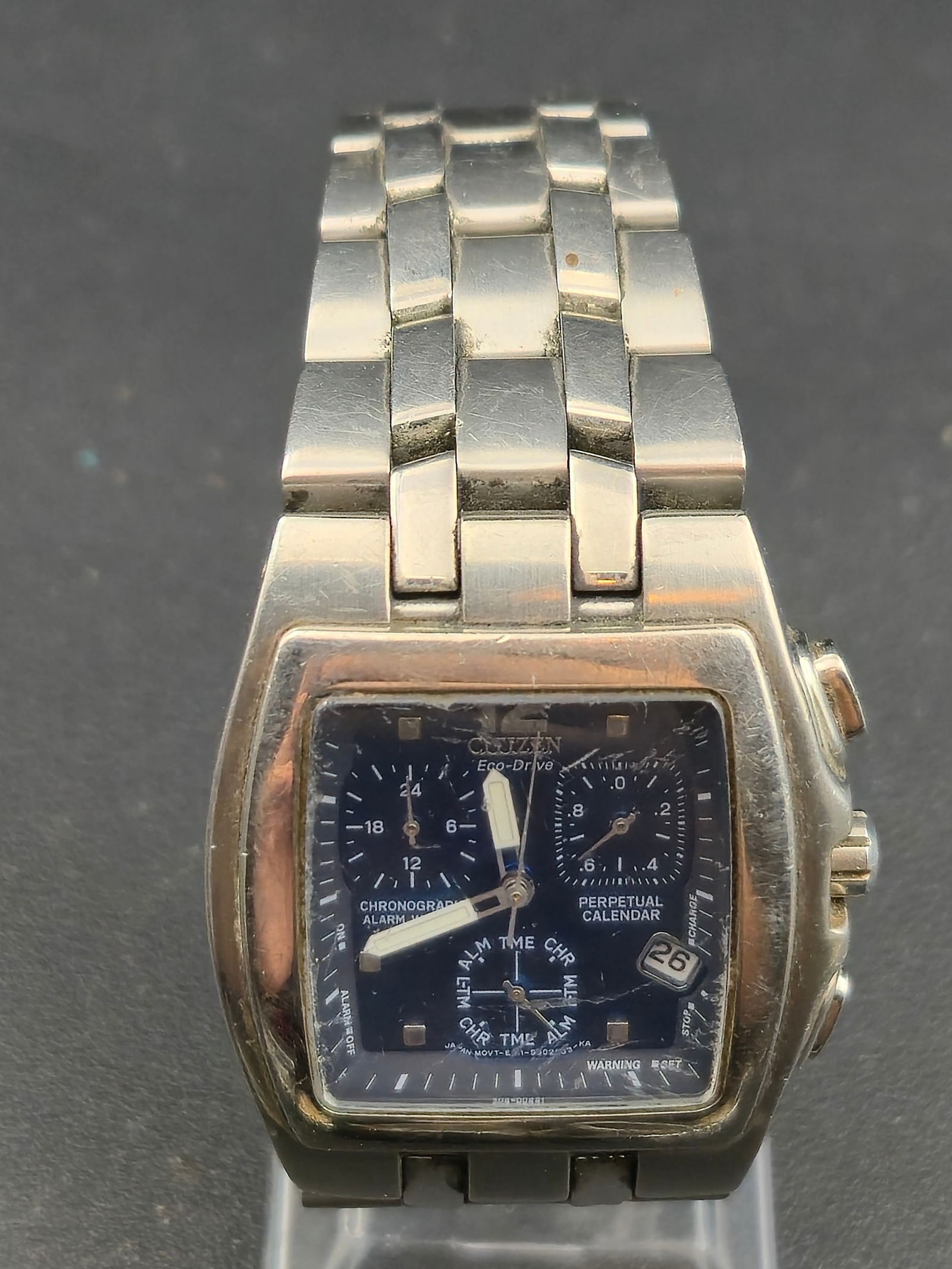 Citizen Eco Drive 36mm Chronograph Perpetual Calendar Mens Watch Running (1 of 9)