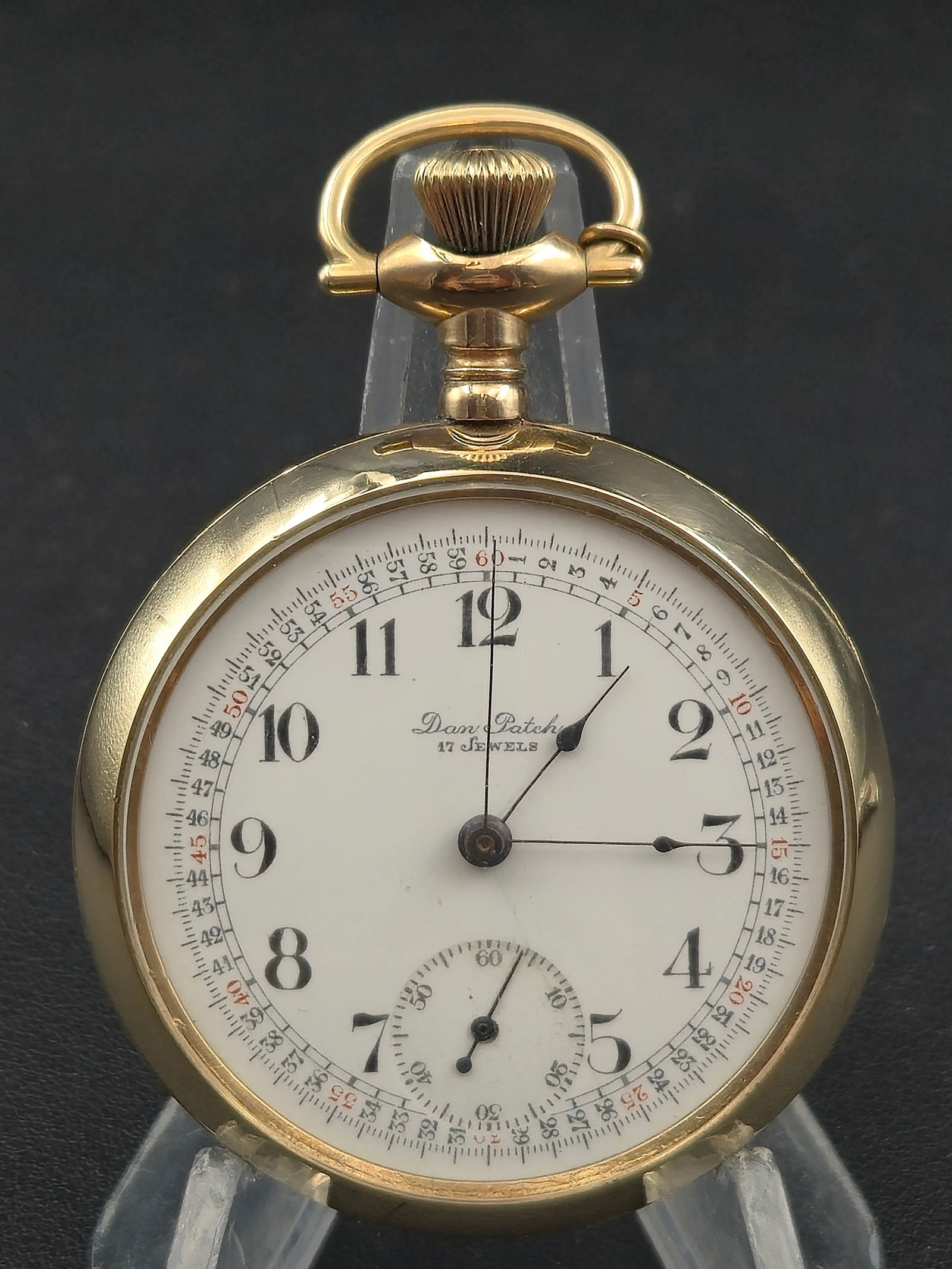 1900s Dan Patch 17J Pocket Watch 45.8mm 20-Year Gold Filled Horse Case Untested (1 of 9)