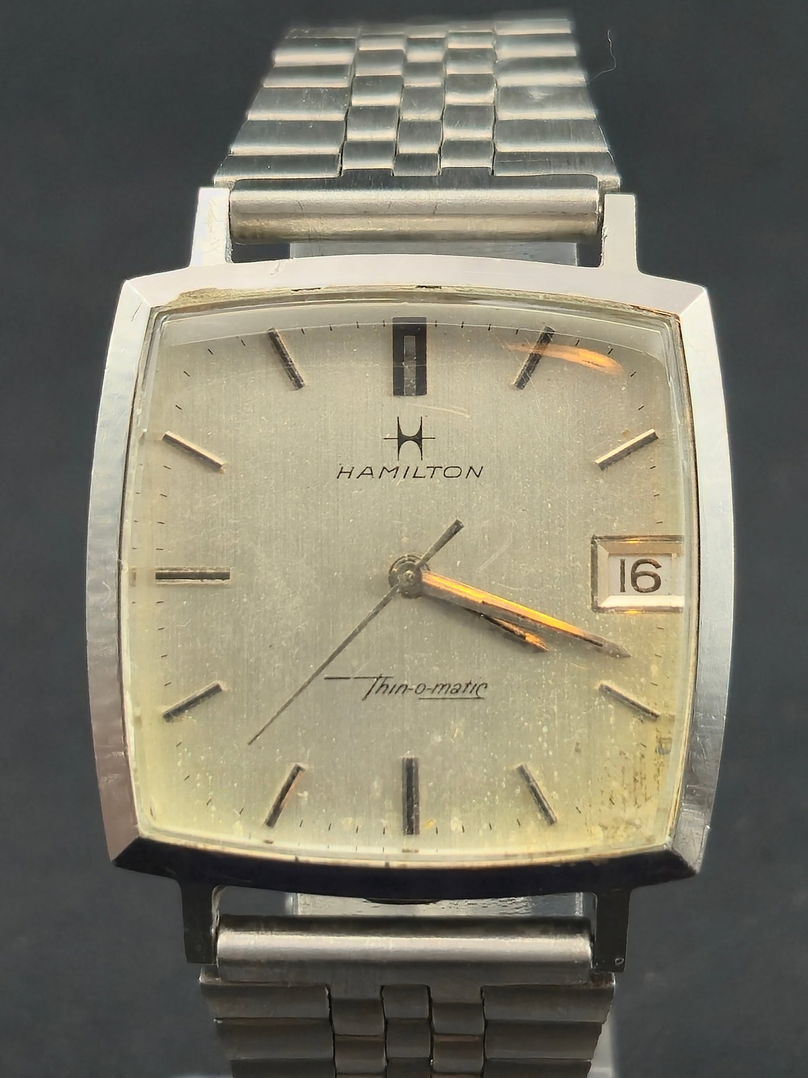 Hamilton Thin-O-Matic Vintage Wristwatch c.1970s 30.7mm Stainless Steel Runs (1 of 11)