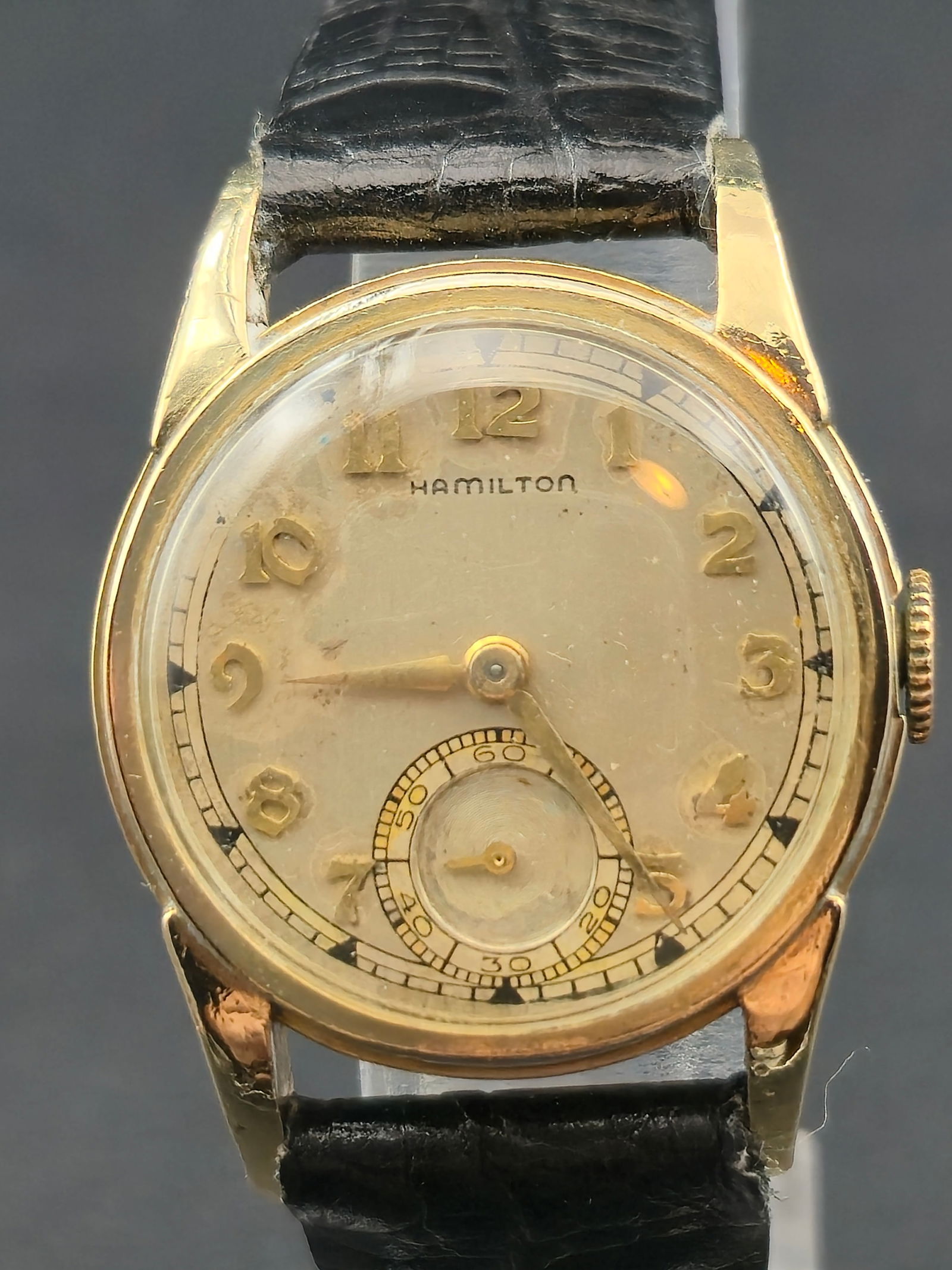 Hamilton 1949 10K Gold-Filled Round Wristwatch Cal. 987A 17J (1 of 10)