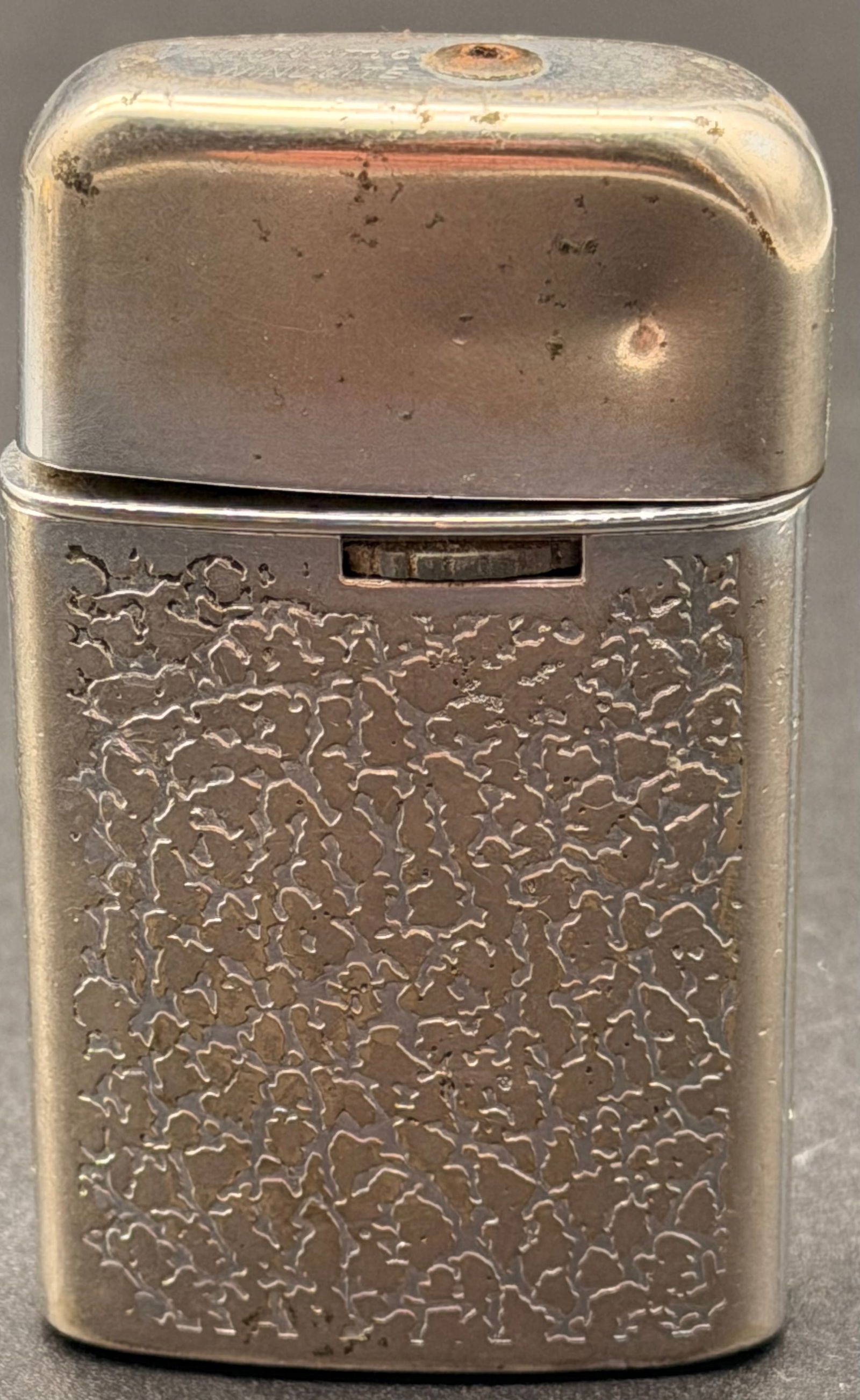 Ronson Variflame Windlite Sterling Silver 950 Zippo Lighter Textured Finish (1 of 6)