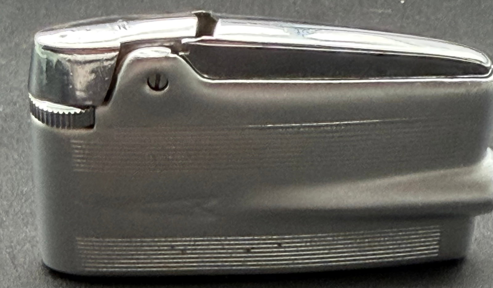 Vintage Ronson Silver-Tone Petrol Lighter Made in USA (1 of 5)