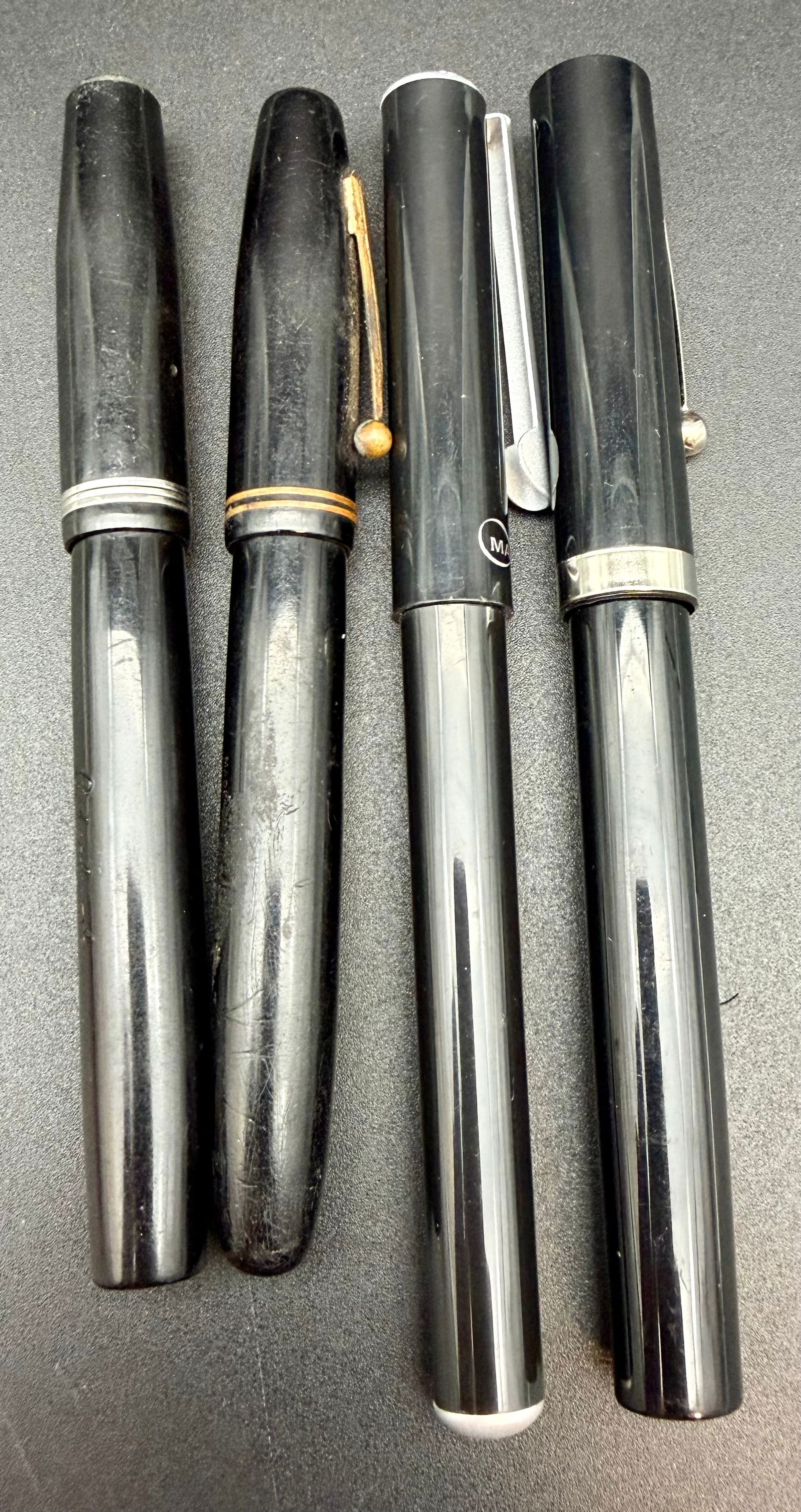 Vintage Black Fountain Pen Lot (4) – Esterbrook 1551, USA Medium Nibs – American Classics (1 of 14)