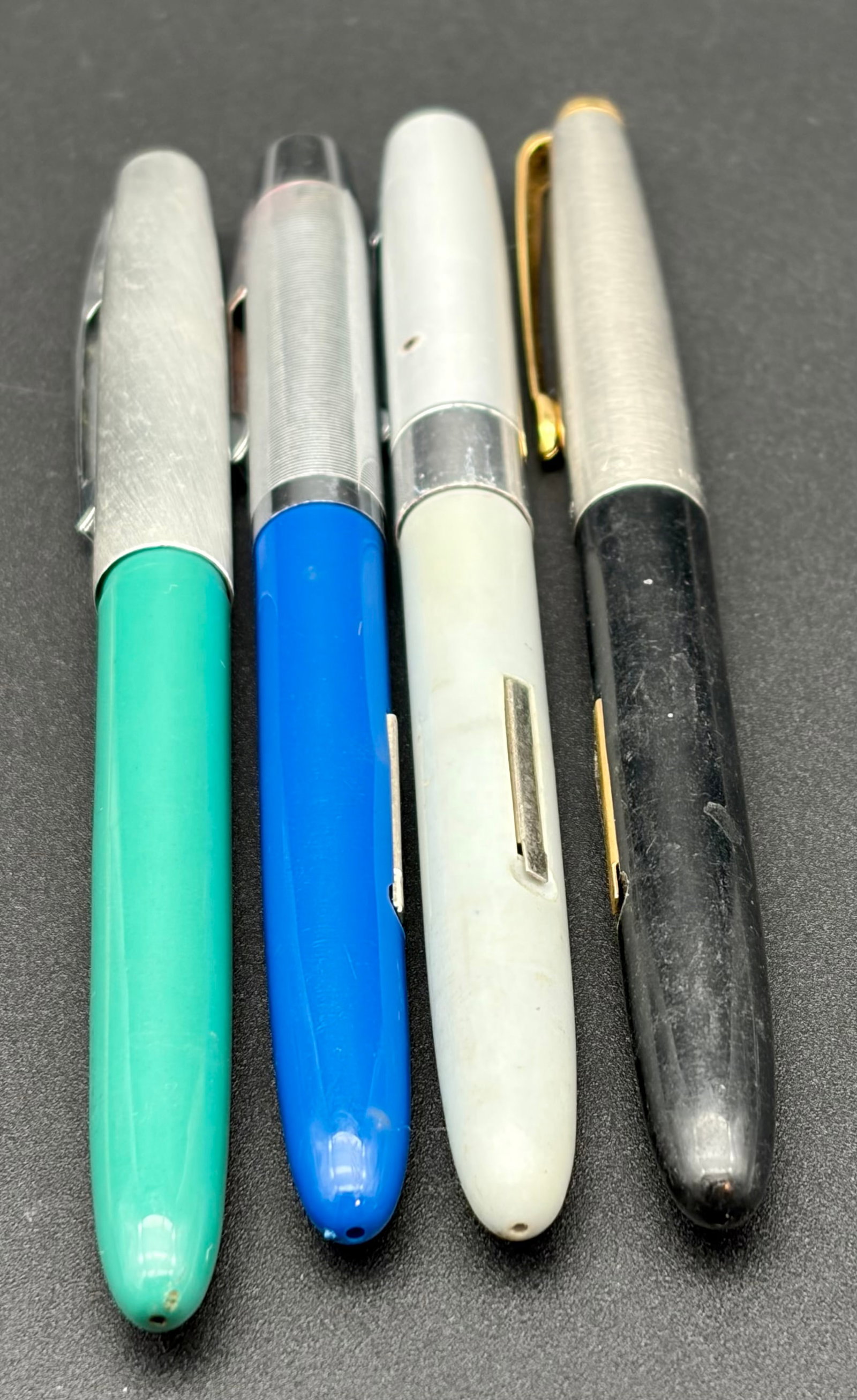Mid-Century Fountain Pen Lot (4) – Parker, Waterman, Wearever & Scripto – Atomic Age Design (1 of 15)