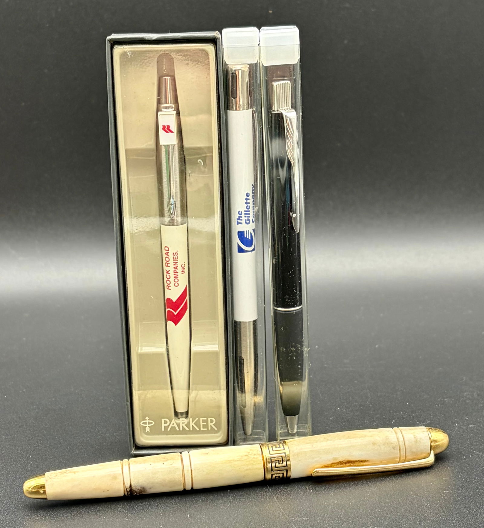 Parker Pen Lot + Promoter ’96 + Marble Gold Pen (1 of 5)