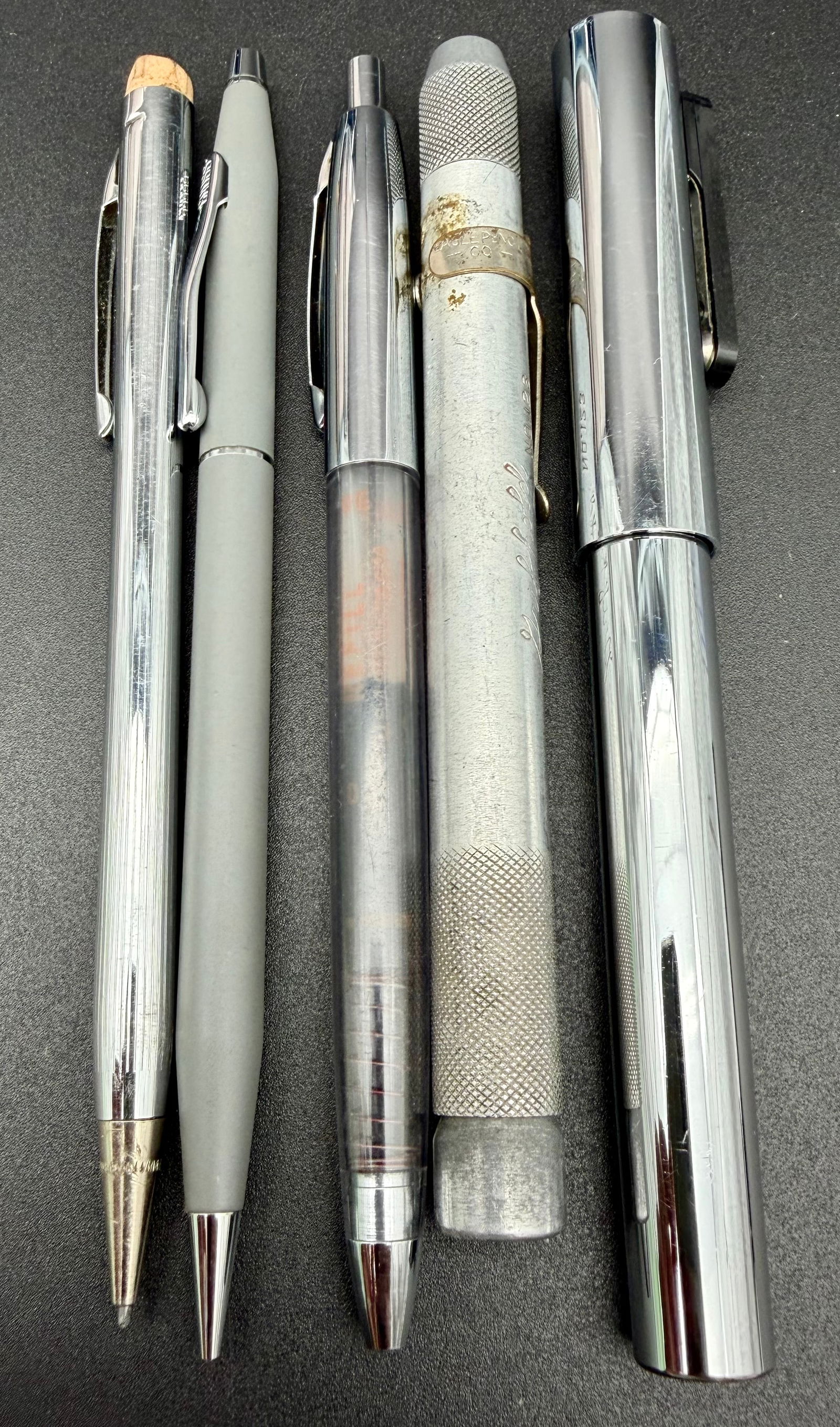 Vintage Metal Pen Lot – Chrome & Aluminum Styles (1 of 8)