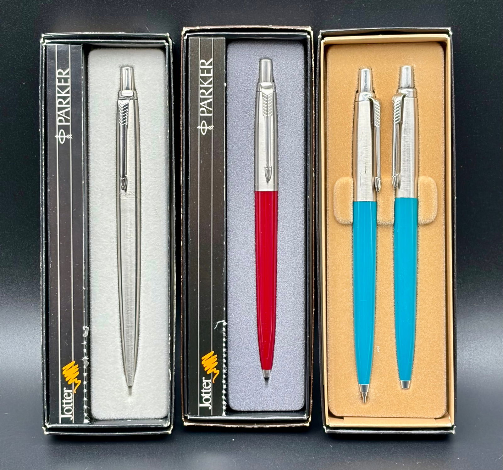 Vintage Parker Jotter Pens – Boxed Trio Set (1 of 5)