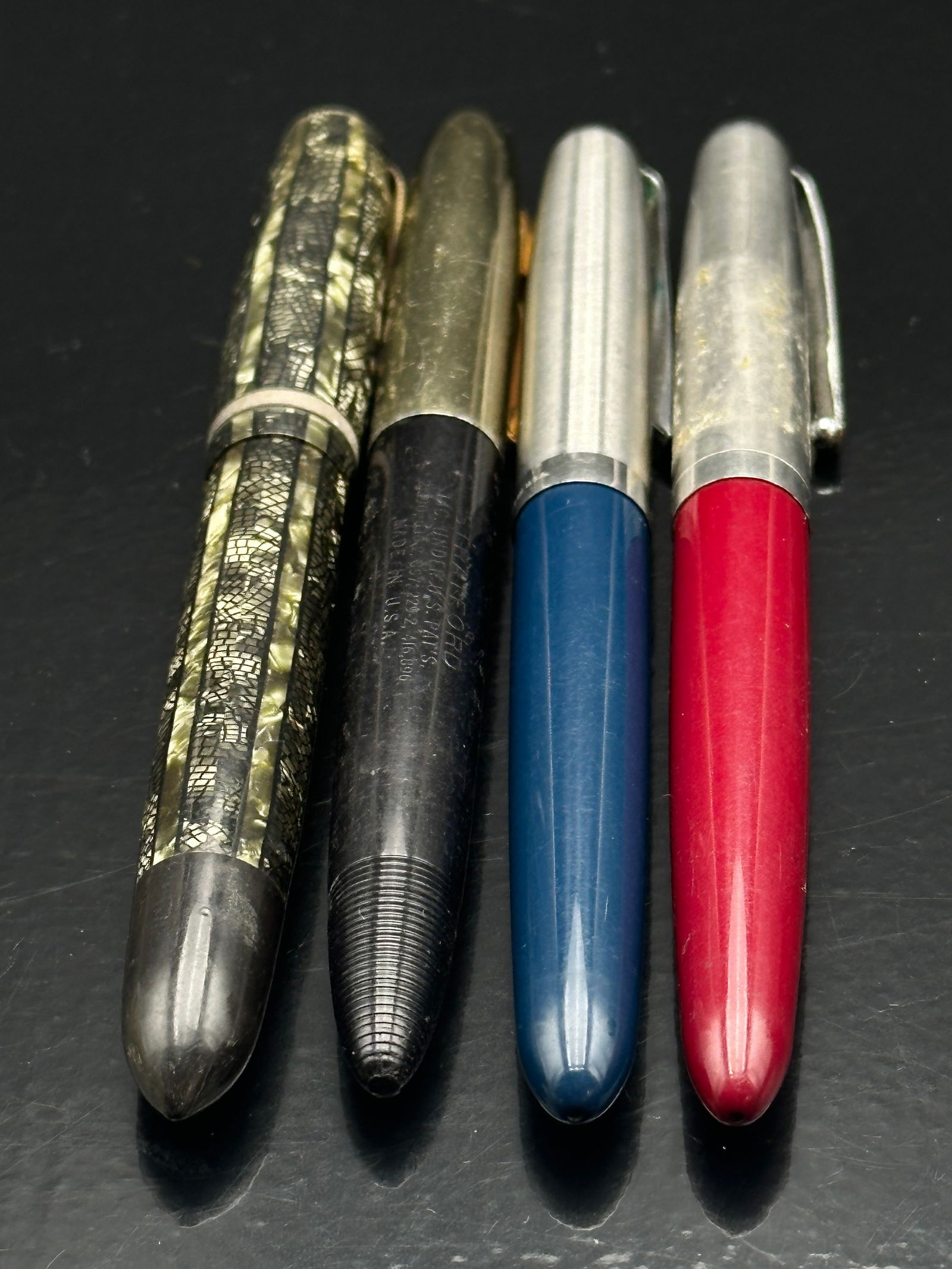 Vintage Writing Instruments Lot – Fountain Pens & Mechanical Pencils – Mid-Century Mixed Group (1 of 5)