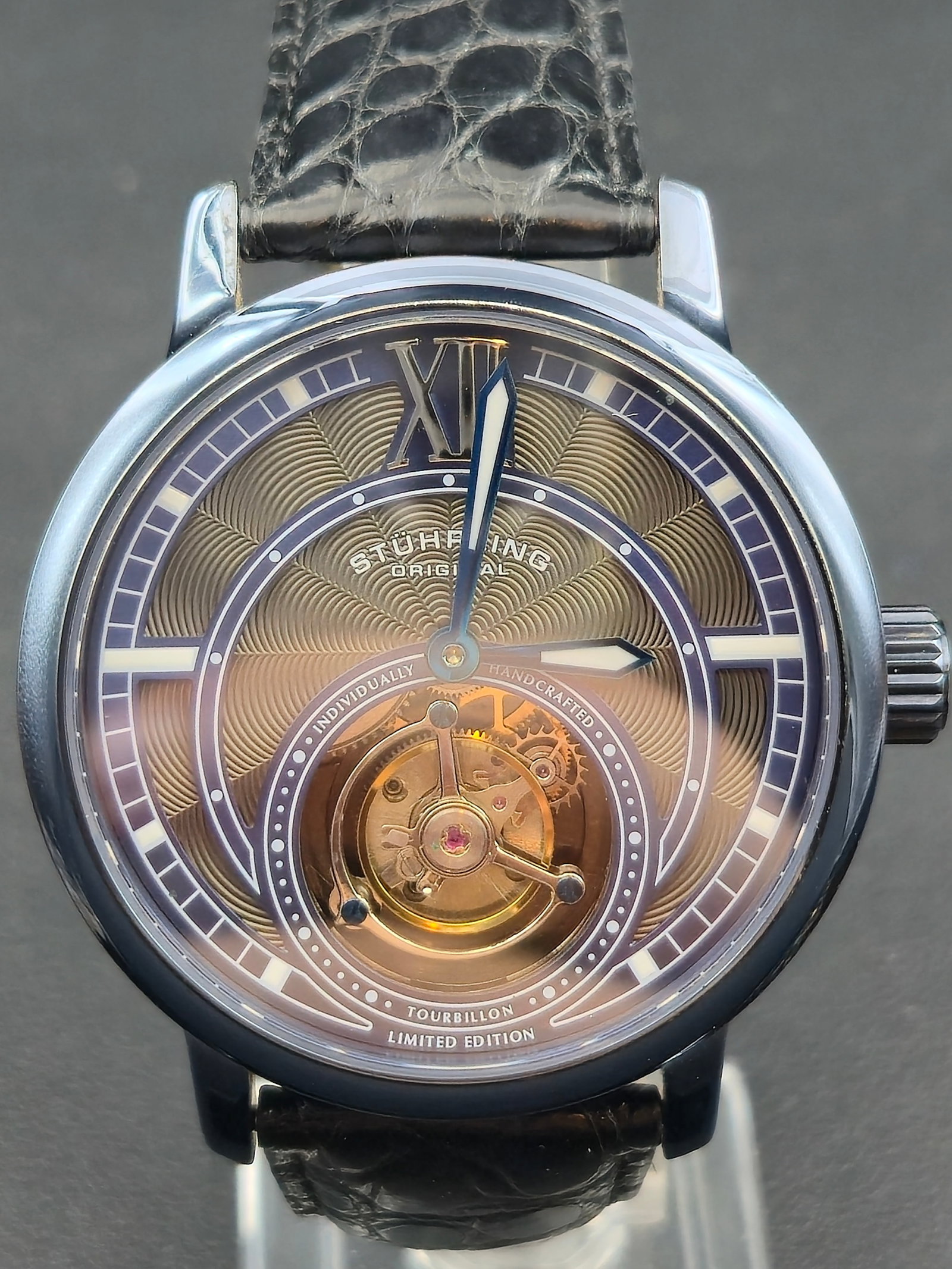 Stuhrling Original Tourbillon Limited Edition Automatic Wristwatch 44mm Modern (1 of 8)