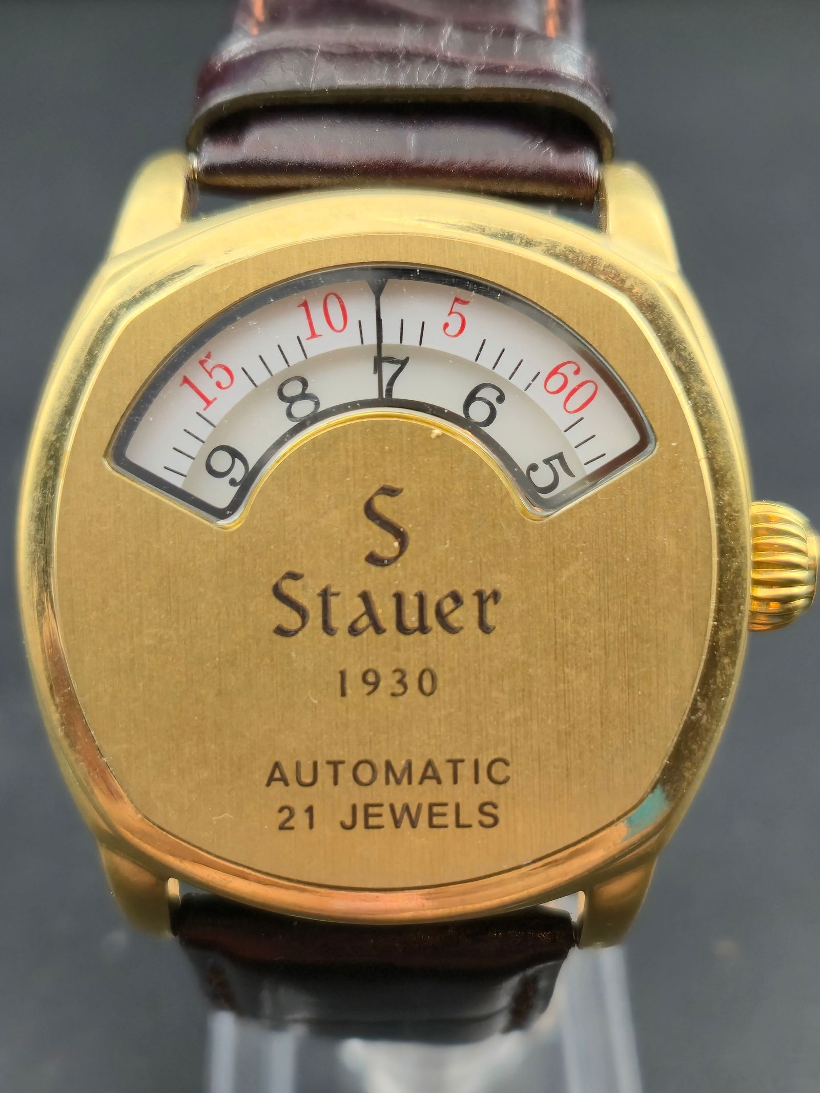 Stauer 1930 Automatic Jump Hour Style Wristwatch – 38.9mm – 21J (1 of 10)