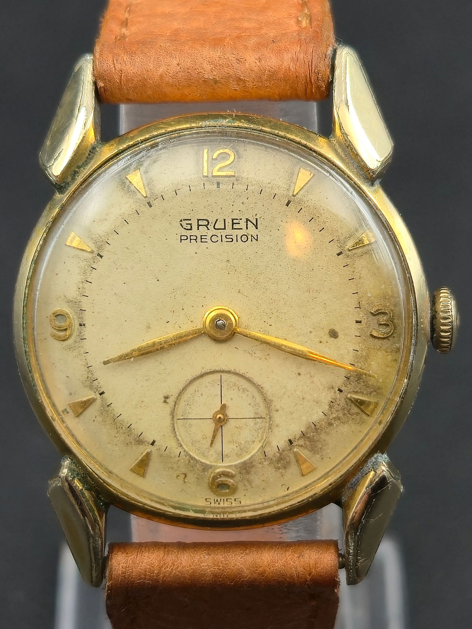 1950s Gruen Precision Swiss 17J Wristwatch Cal. 415-973 33mm 10K RGP (1 of 11)