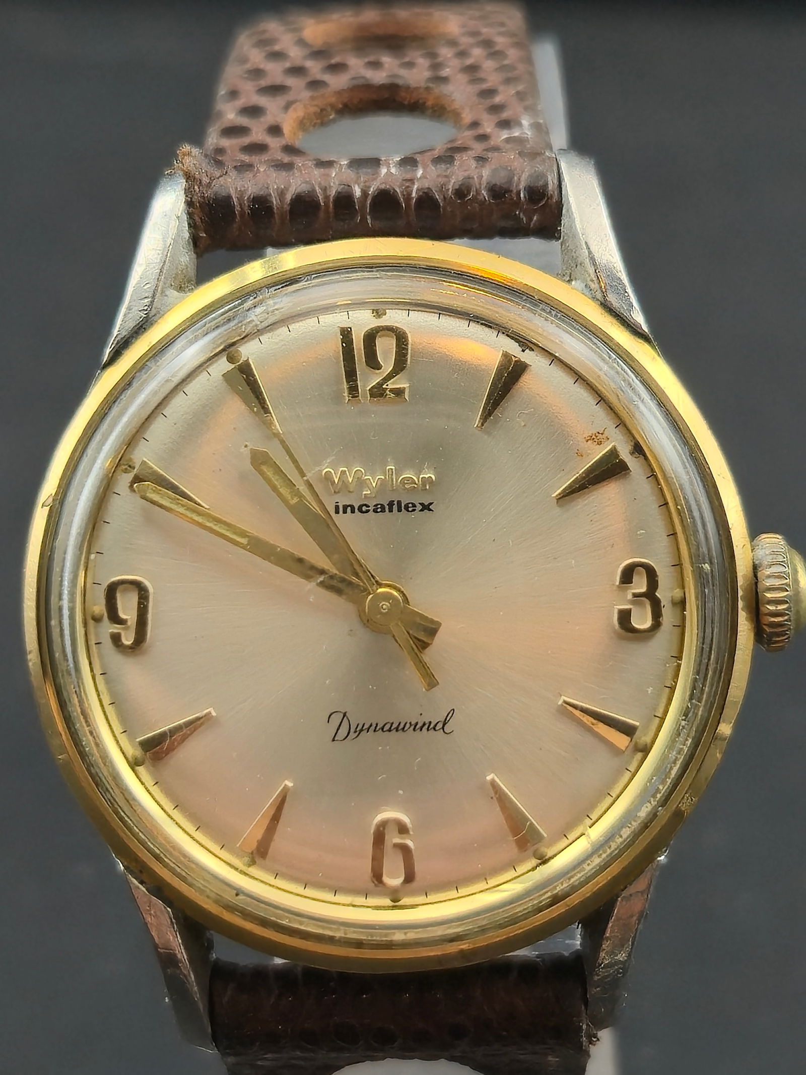 1950s Wyler Dynawind Incaflex Automatic Watch – 32mm – Gold Bezel – Runs (1 of 11)
