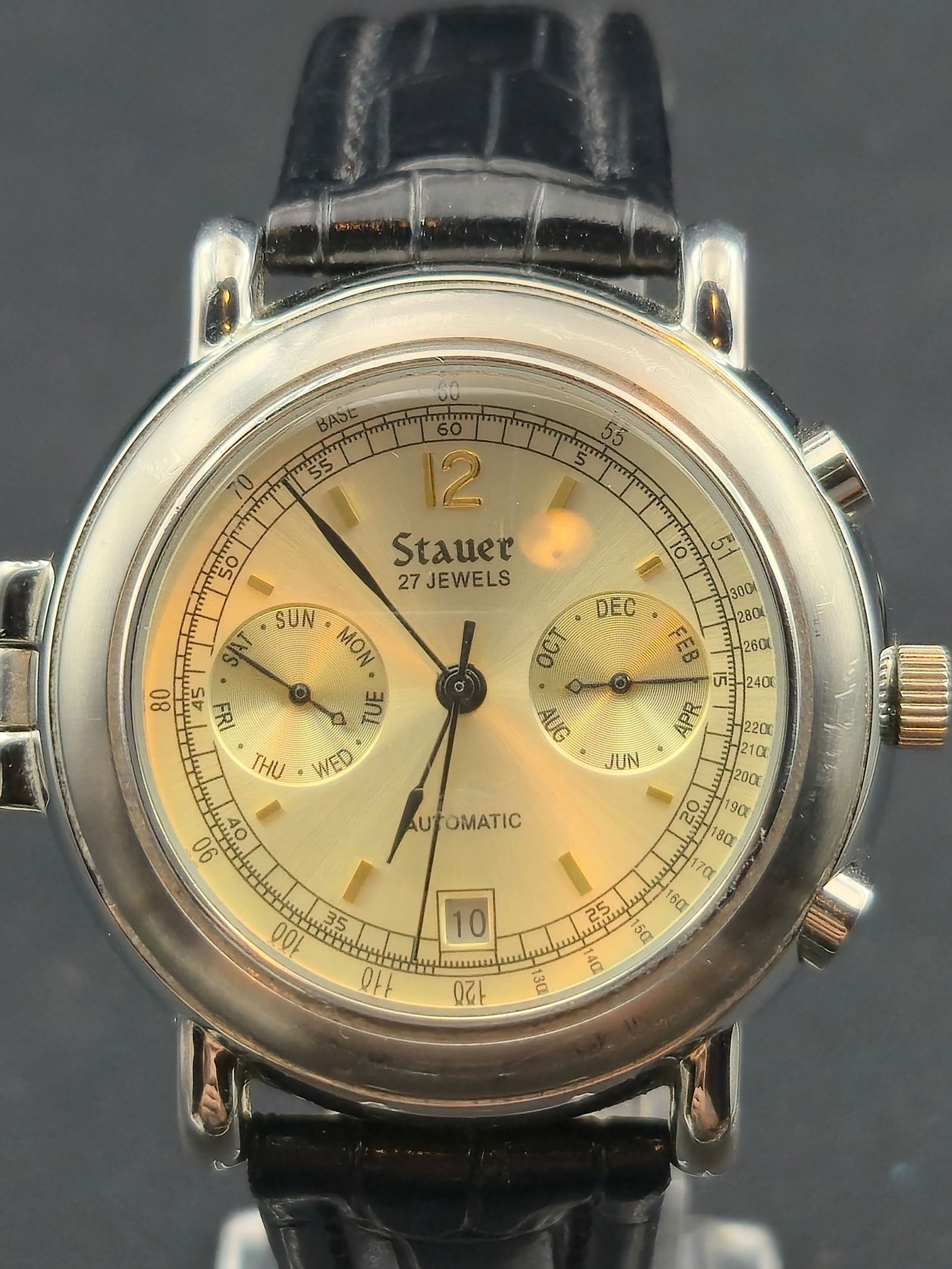 Stauer 27-Jewel Automatic Triple-Calendar Watch – 41mm – Runs (1 of 10)