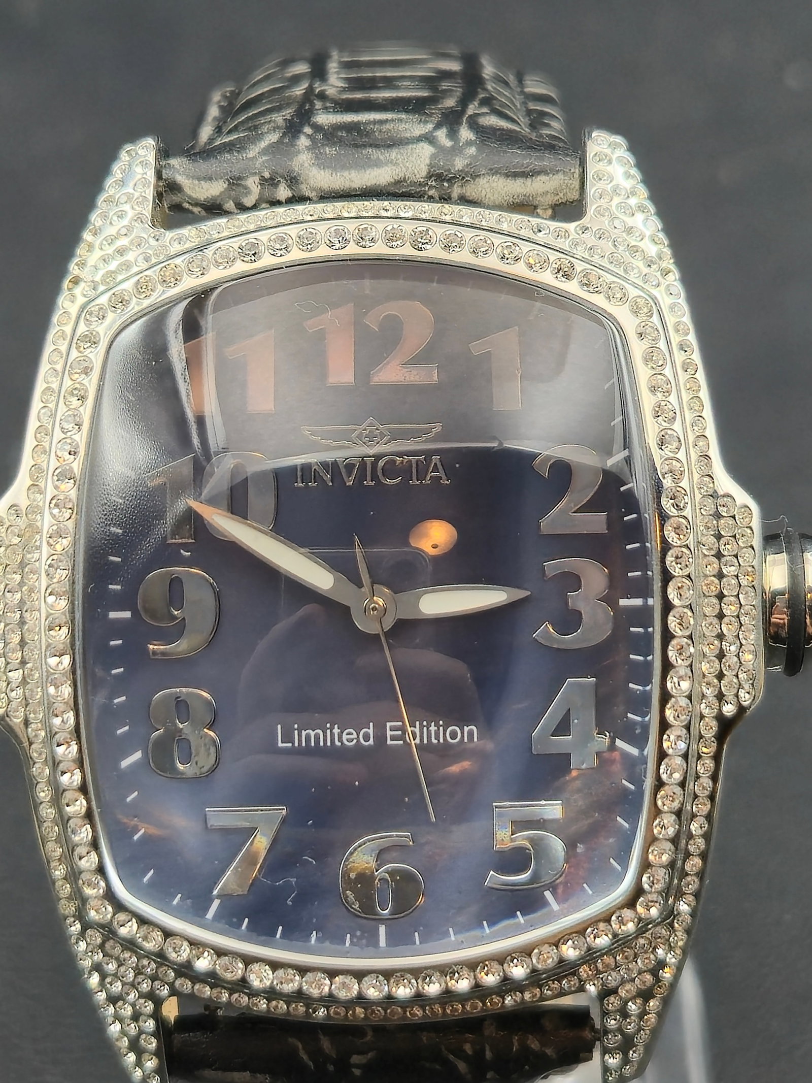 Invicta Limited Edition Rectangular Swiss Components Quartz c.2010s 46mm Stainless Steel (1 of 9)