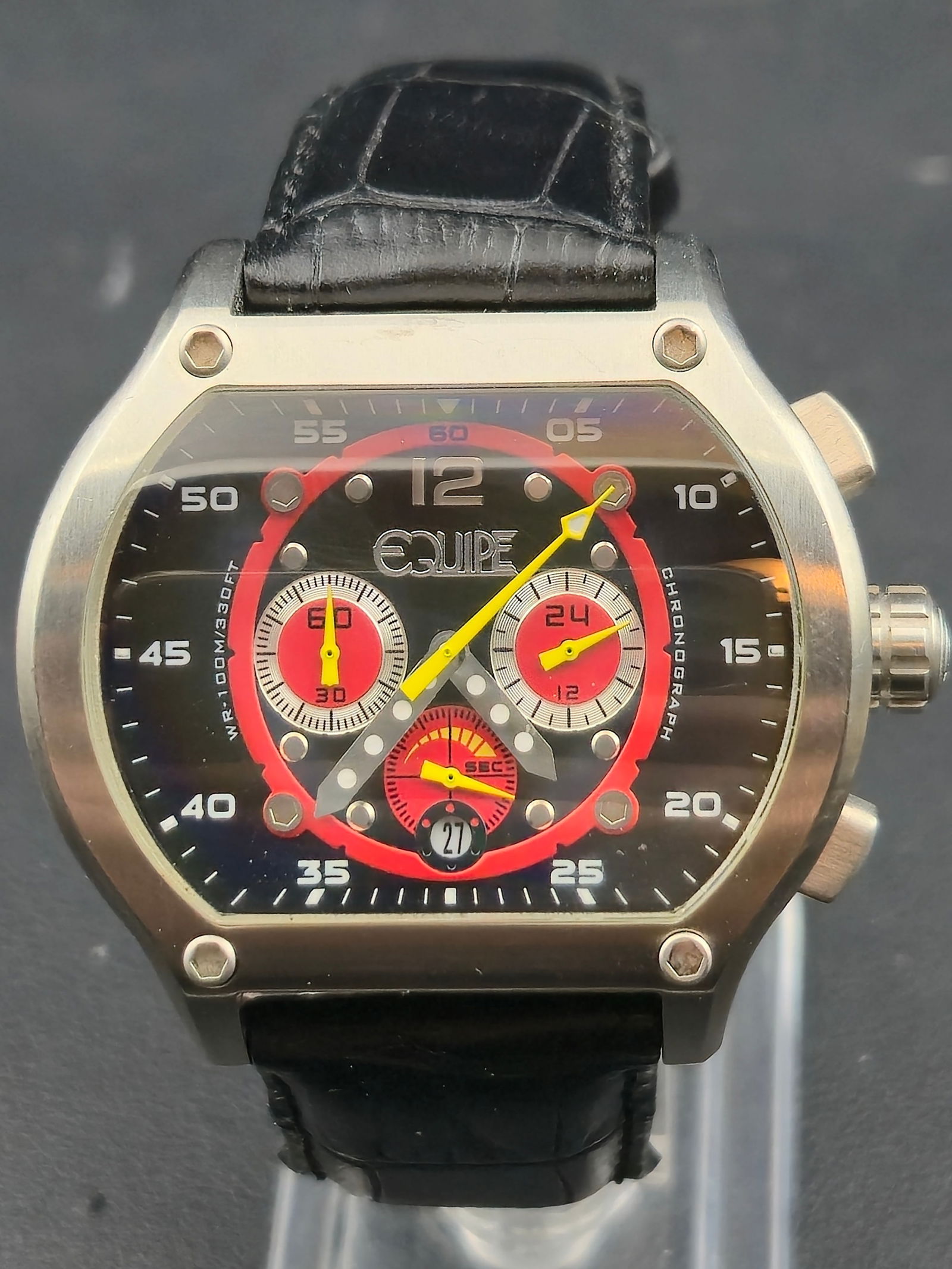 Equipe A4222007 Limited Chronograph Stainless Steel Watch, 610 pcs, Black Dial (1 of 9)