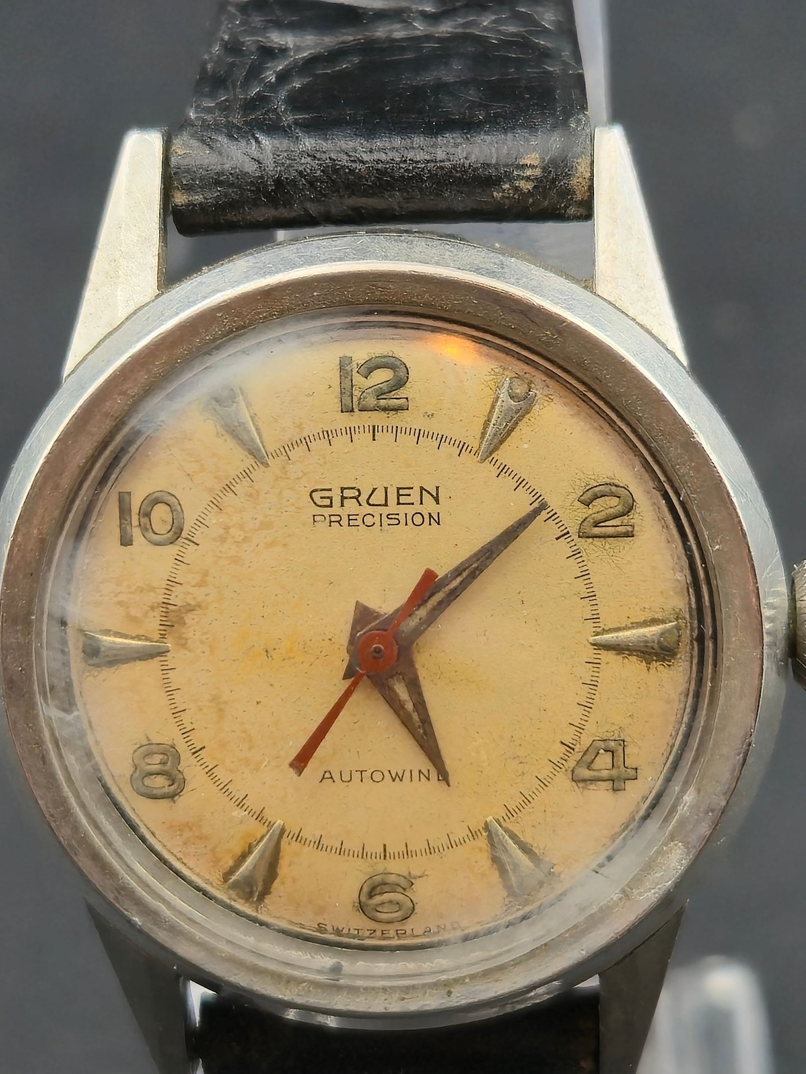 c.1950s Gruen Precision Autowind Swiss Automatic Watch 32mm Stainless Steel (1 of 11)