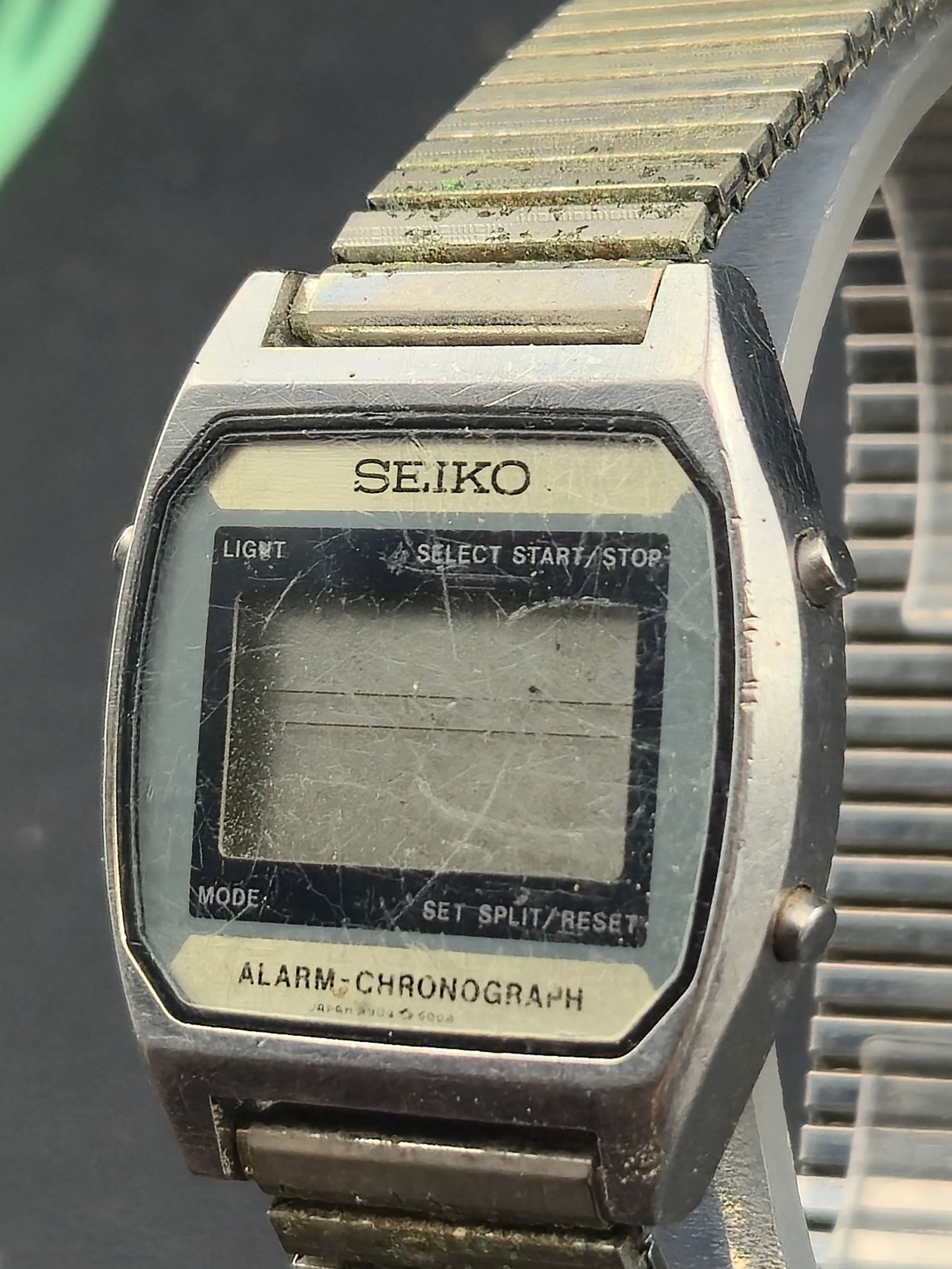 1970s Seiko A904-5009 Digital Alarm Chronograph 33mm Stainless Untested (1 of 8)