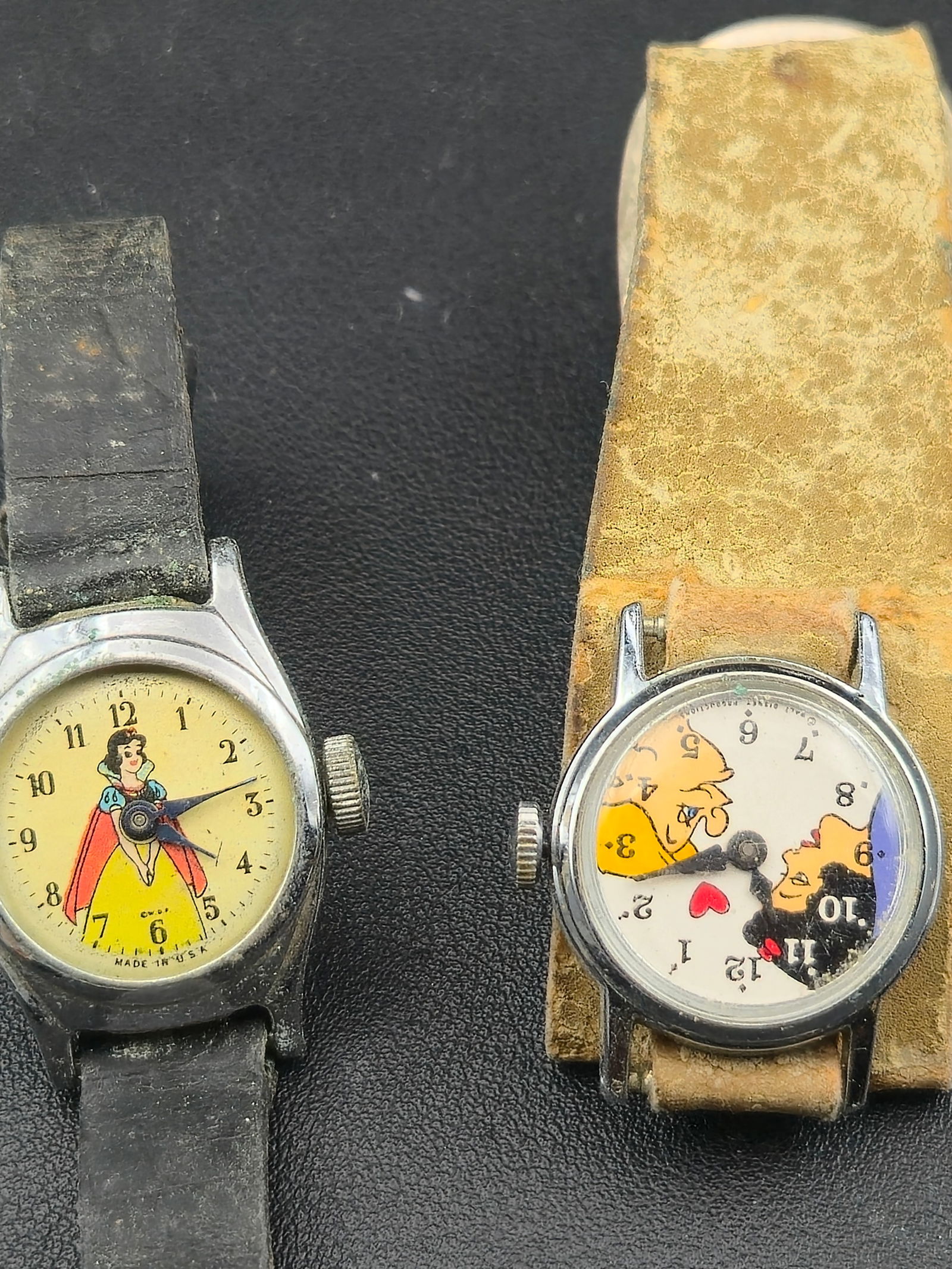 1950s–60s U.S. Time Character Watches Lot of 2 Manual Wind Untested (1 of 6)
