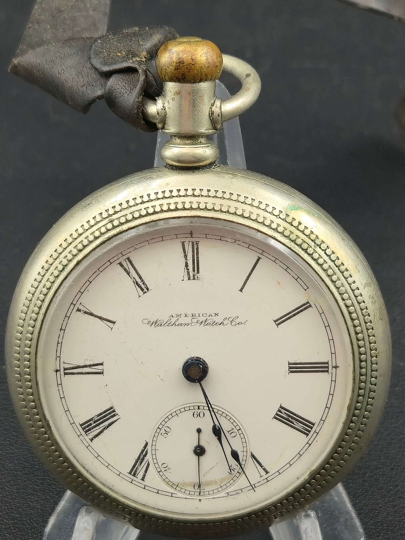 American Waltham Watch Company 1897 Grade No. 18 18s 7J Pocket Watch Dueber Silverine Case (1 of 10)
