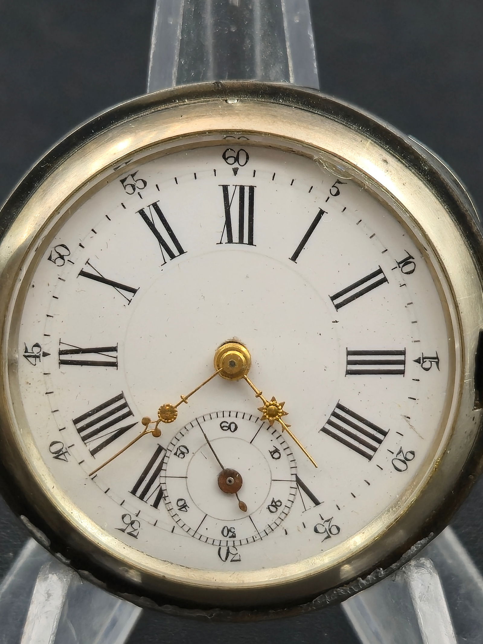 Swiss Geneve Cylindre 12 Rubis .875 Silver Key-Wind Pocket Watch c1900 (1 of 17)