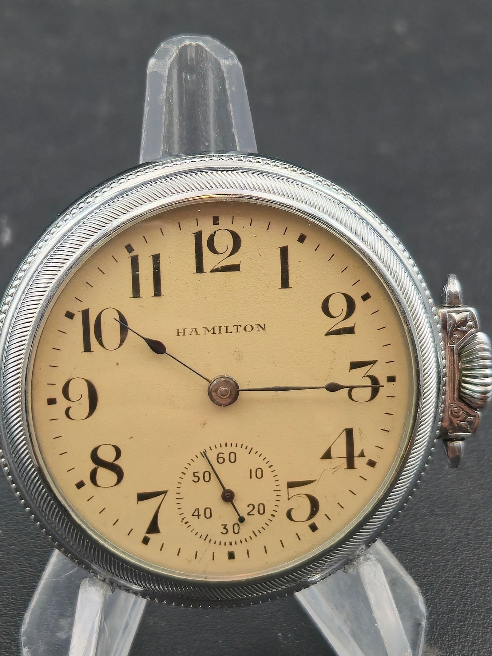 1901 Hamilton Grade 927 18s 17J Sidewinder Open Face Pocket Watch Early Serial Runs (1 of 8)