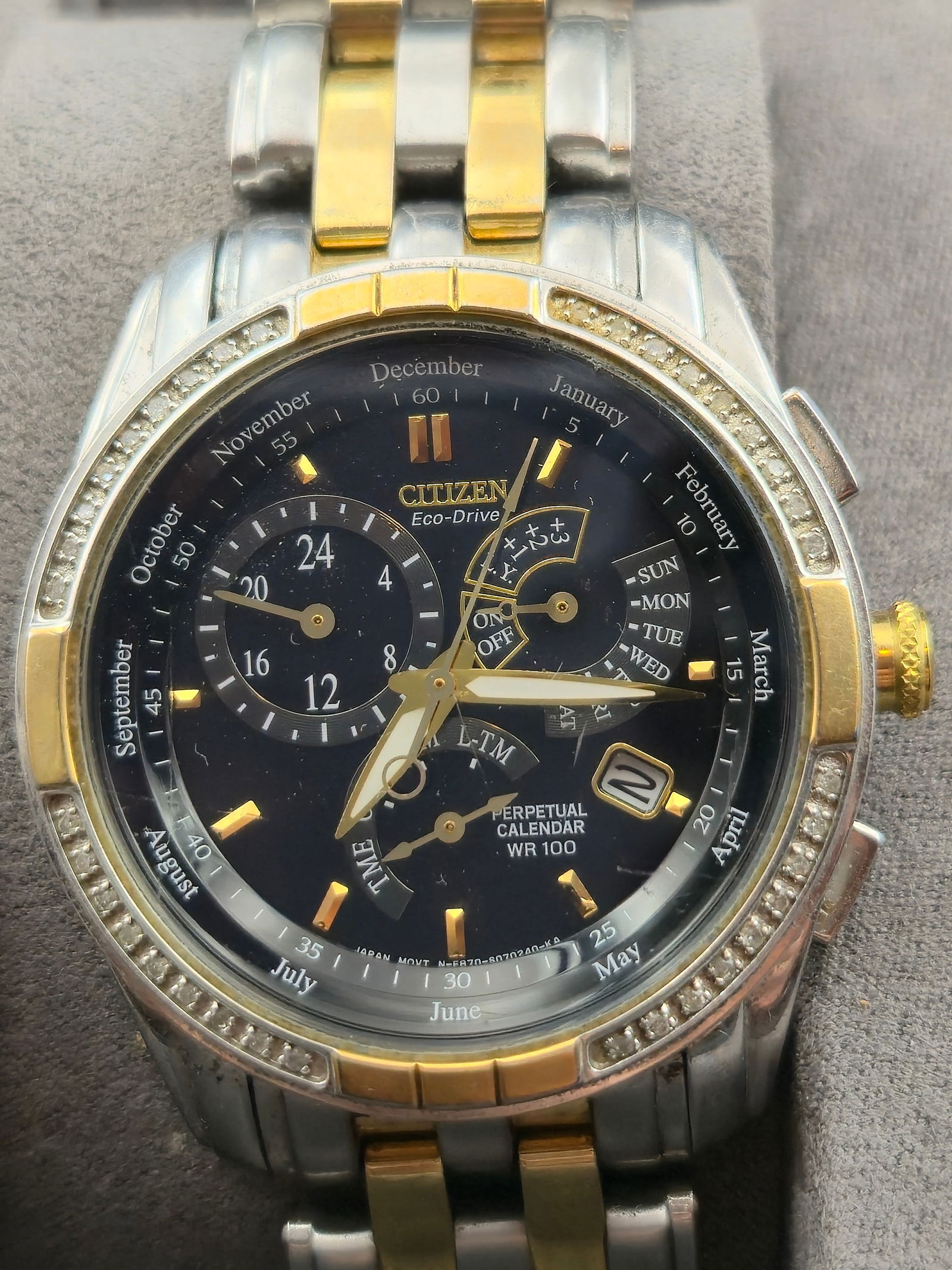 Citizen Eco-Drive E870-S046866 Two-Tone Perpetual Calendar WR100 41mm Full Set (1 of 10)