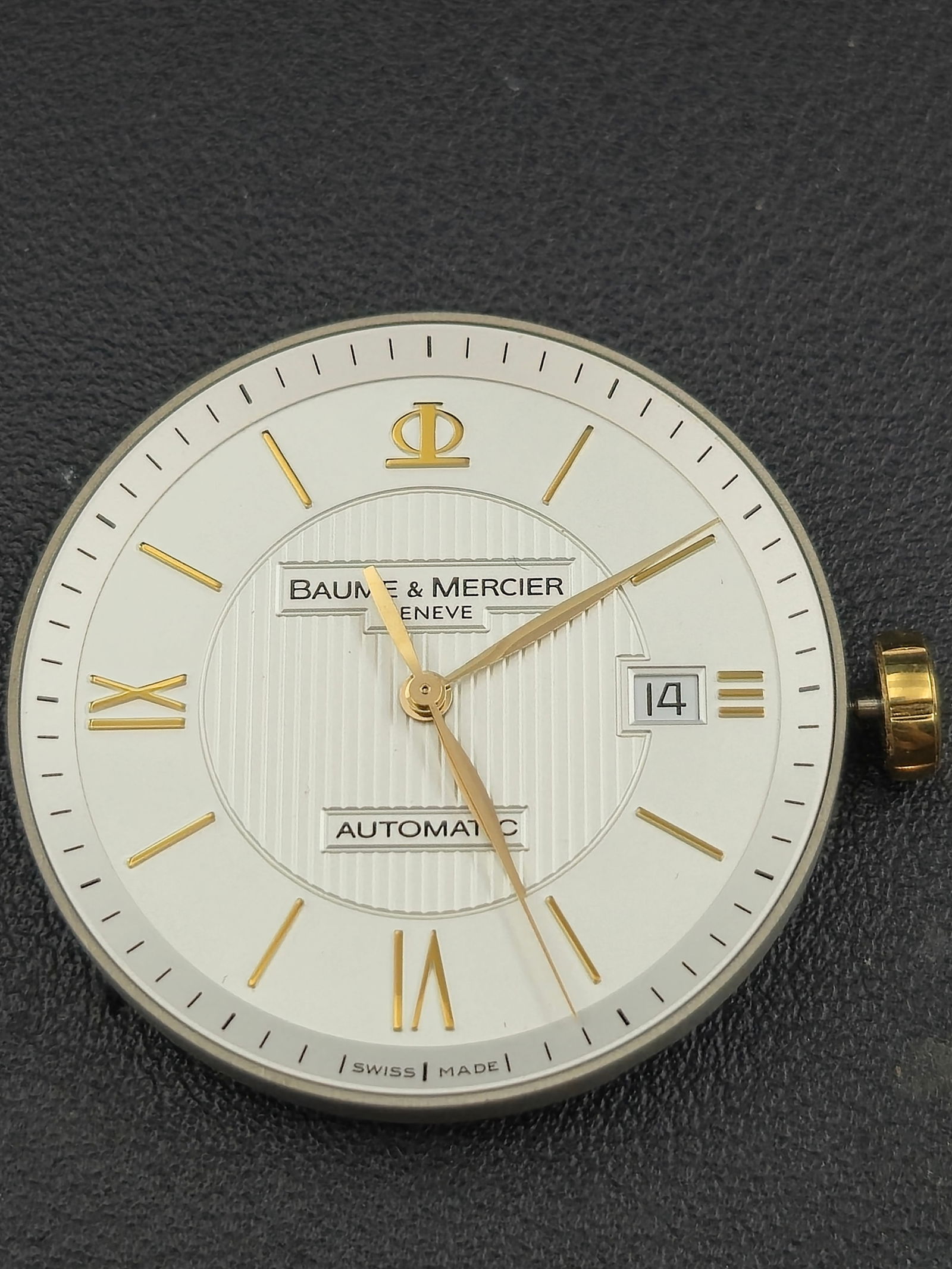 Baume & Mercier Automatic Swiss 21J White Dial Date 32mm BM 11892A Parts Included (1 of 9)