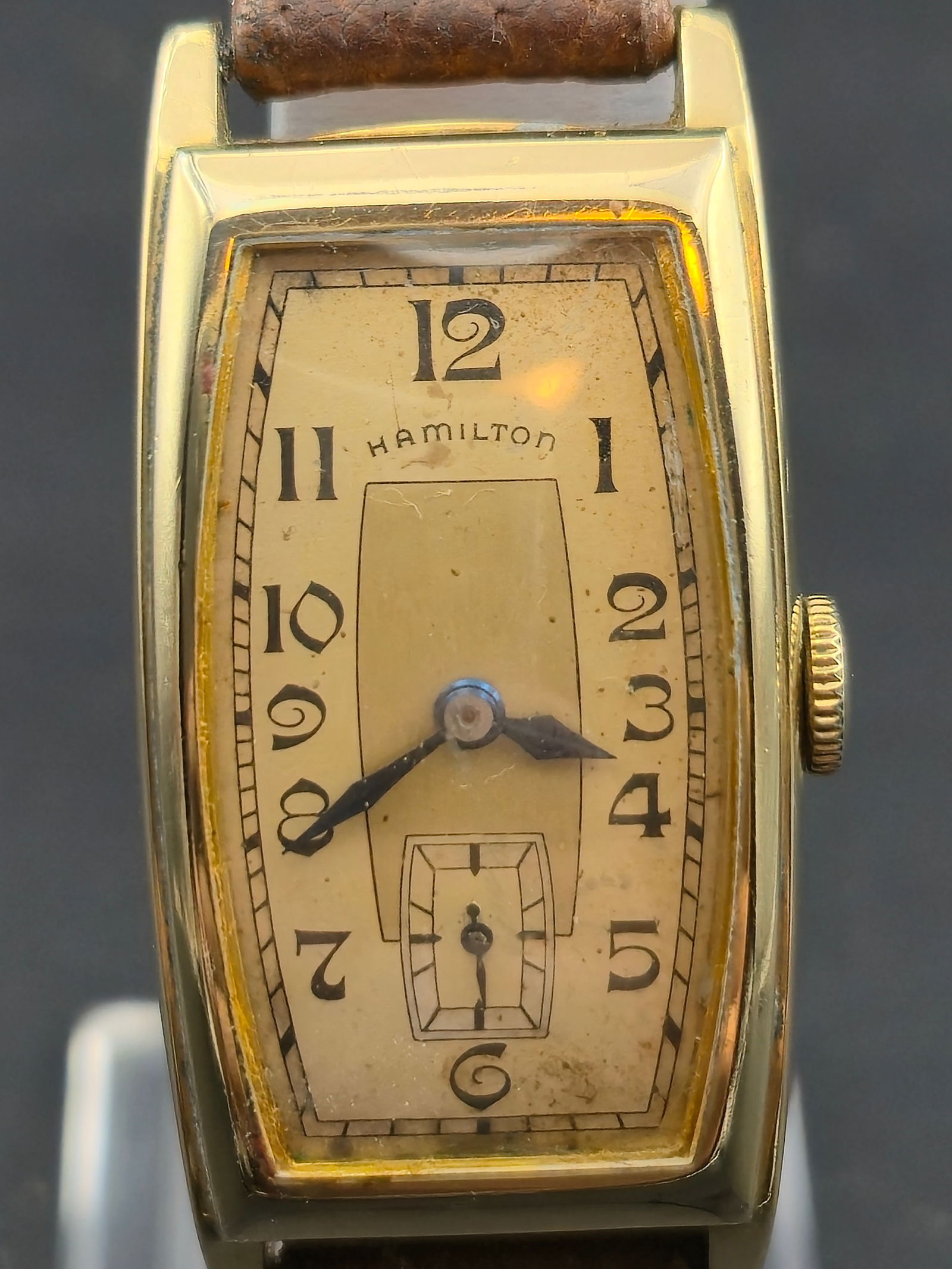 1937 Hamilton Rectangular Wristwatch 14K Gold-Filled Case Cal 980 17J Running (1 of 11)