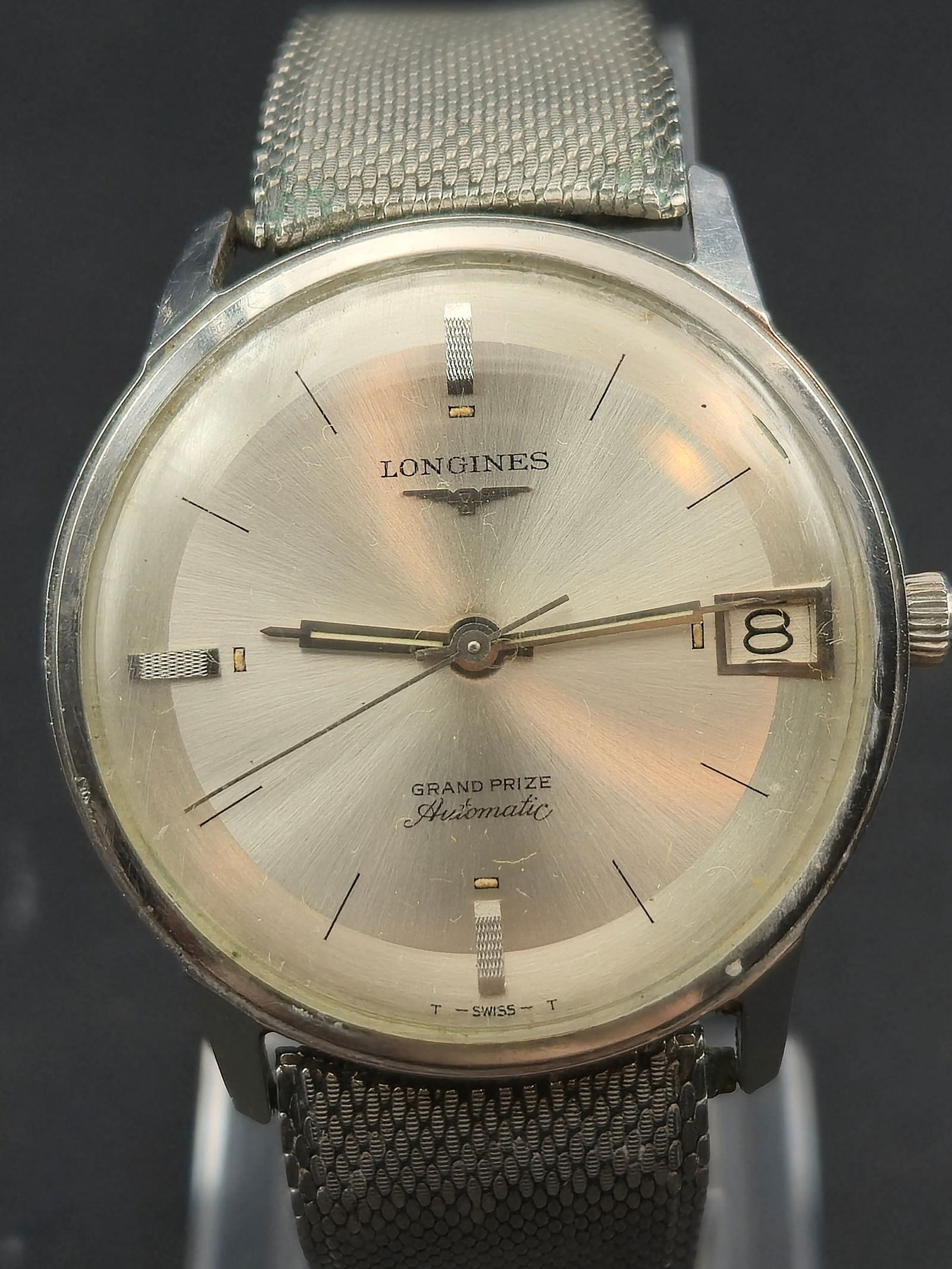 Longines Grand Prize Automatic Stainless Steel Wristwatch Cal 343 17J Running (1 of 12)