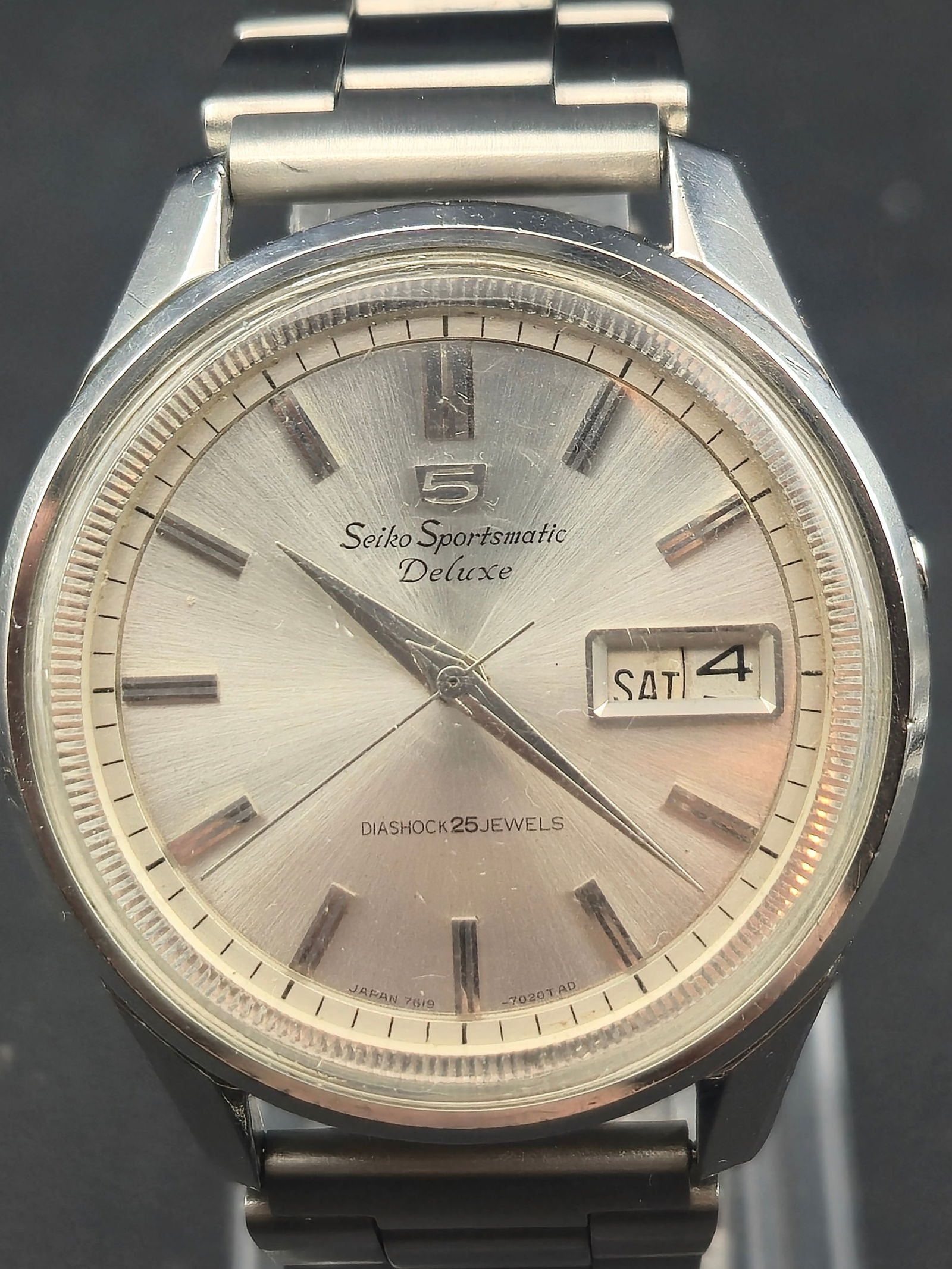 Seiko Automatic Stainless Steel Wristwatch Ref 7619-7010 Dolphin Caseback HBO 1965 Starts Stops (1 of 11)