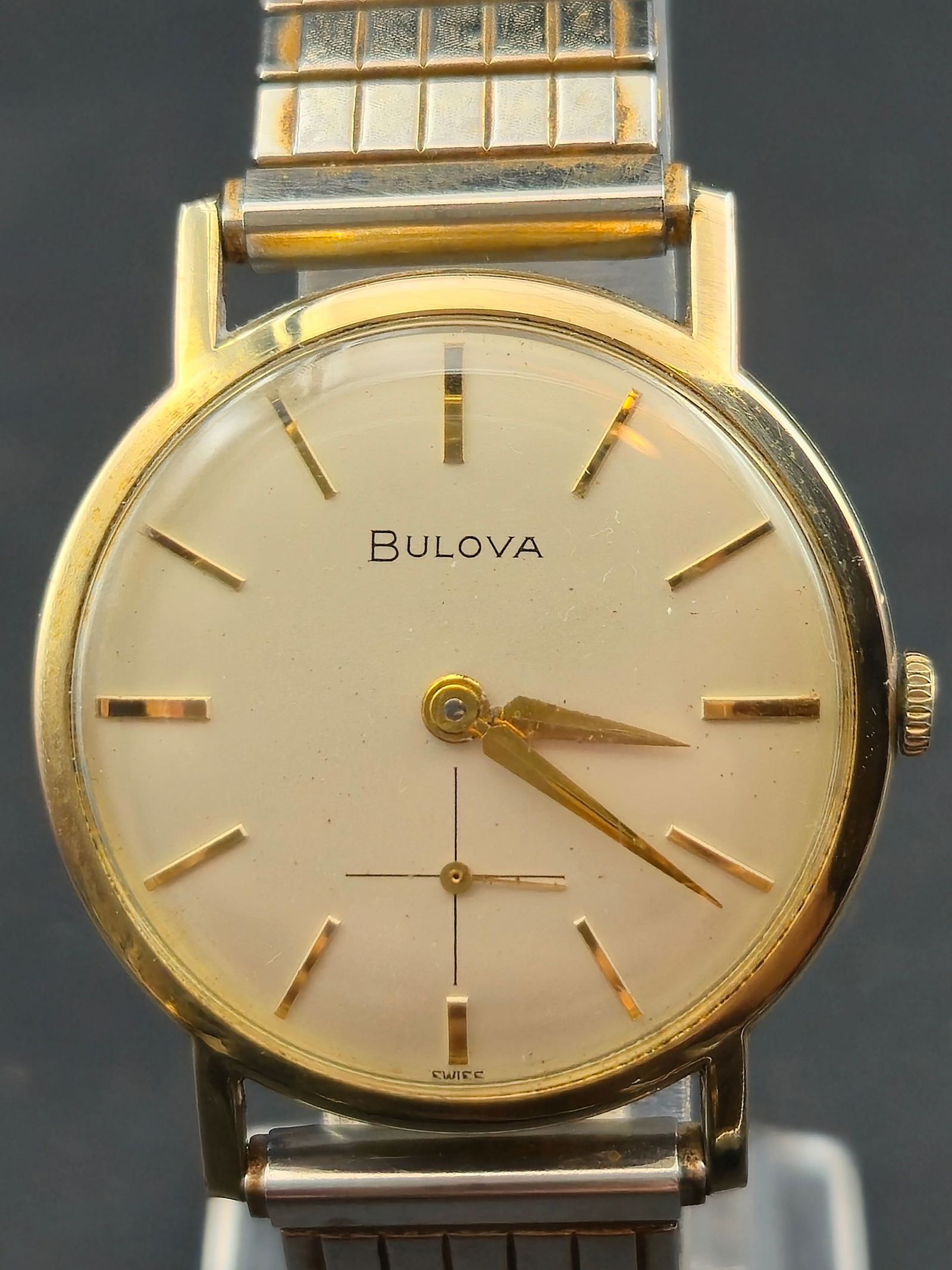 1967 Bulova M7 10K RGP Bezel Stainless Steel 32mm Manual Wind Wristwatch (1 of 11)