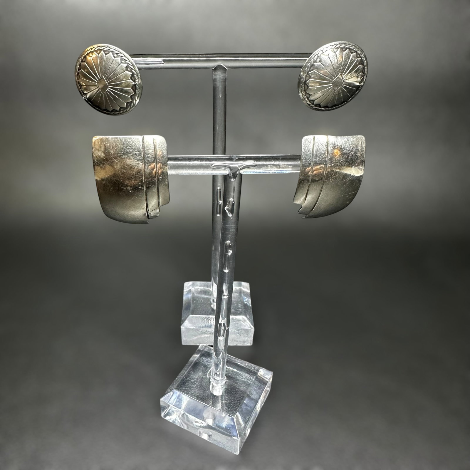 10g Southwestern Sterling Silver Conch Stud Earring Lot (1 of 10)