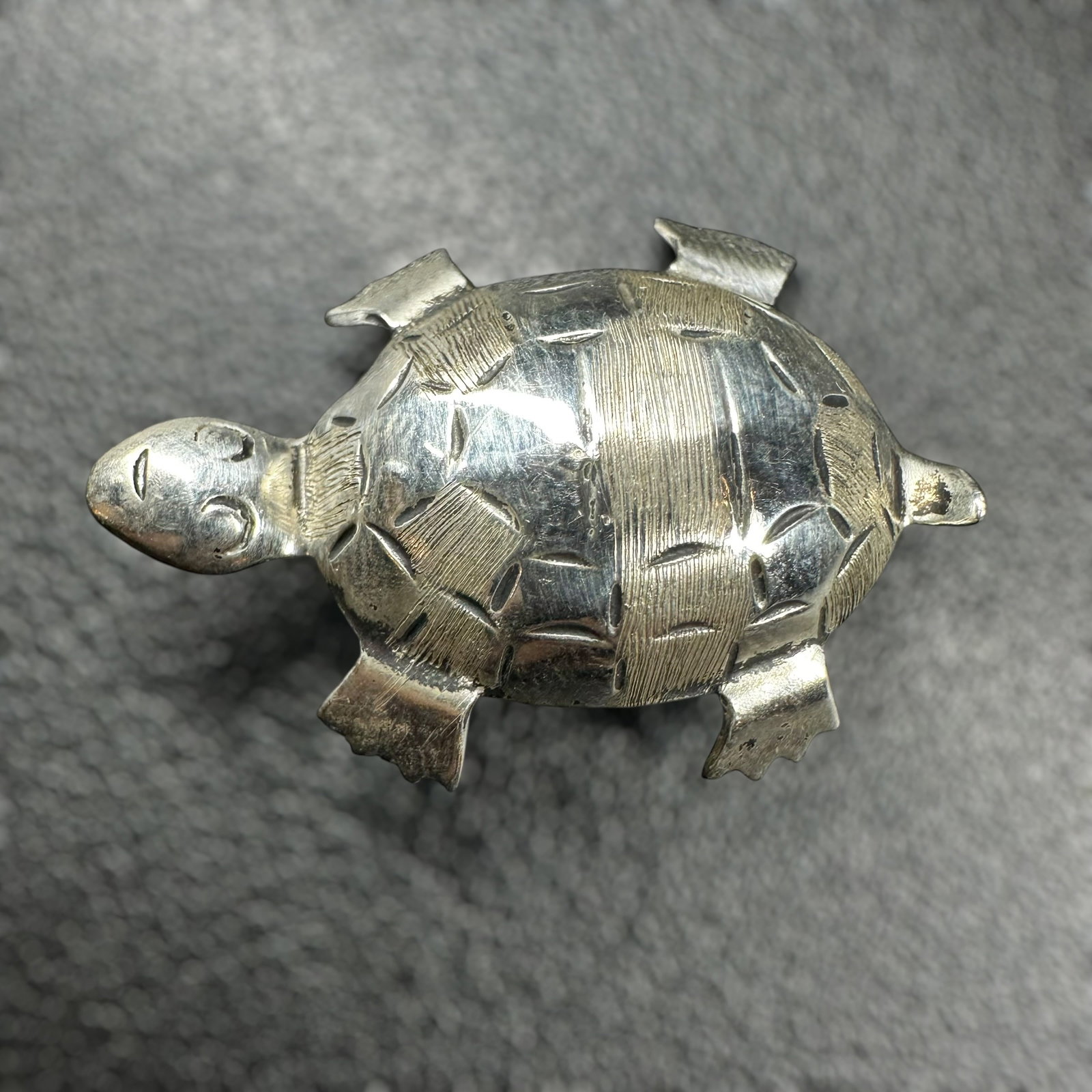 3g Taxco Mexico 925 Sterling Silver Turtle Brooch (1 of 6)