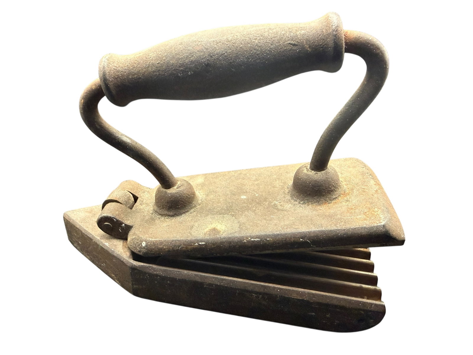 Antique Cast Iron Fluting Pleating Press Iron 1870s (1 of 11)