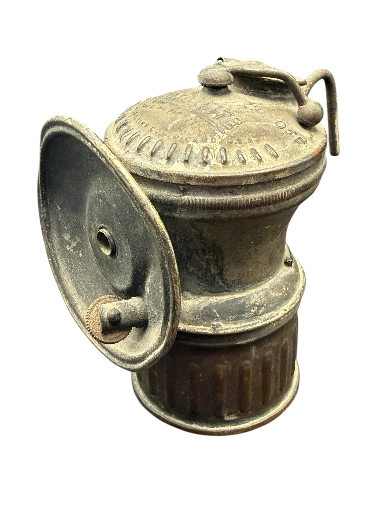 Antique Auto Lite Carbide Mining Miners Headlight Lamp Light (1 of 10)