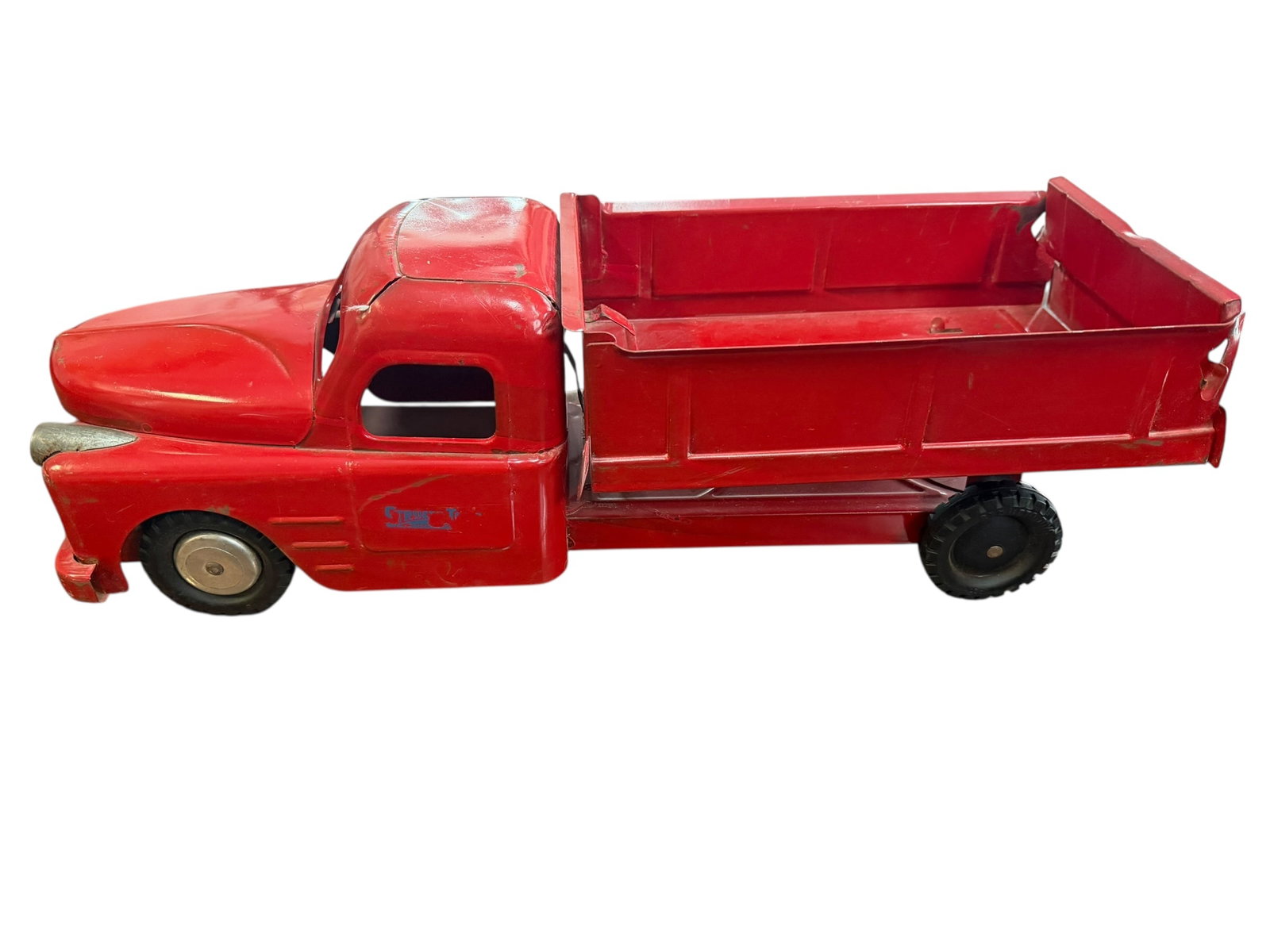 Red 1940s Structo Pressed Steel Toy Dump Truck 20” (1 of 16)