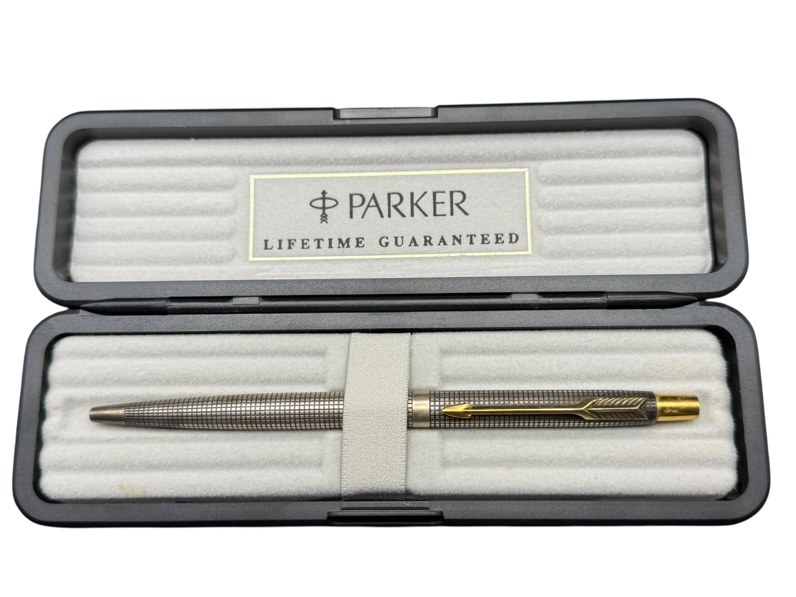 Parker Model 75 Sterling Silver Rollerball Pen In Original Box 11.21g (1 of 11)