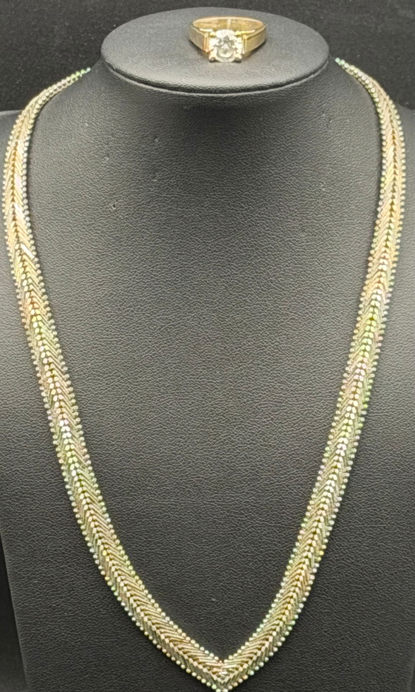 Italian Sterling Silver 925 Multi-Strand Necklace & Ring – 40g (1 of 11)